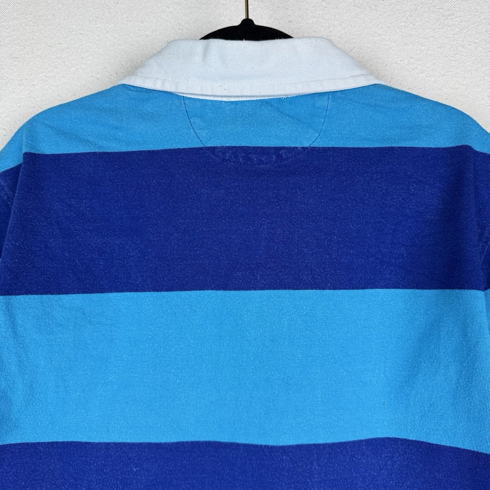 Polo Ralph Lauren Kids Blue Striped Rugby Size M 10-12