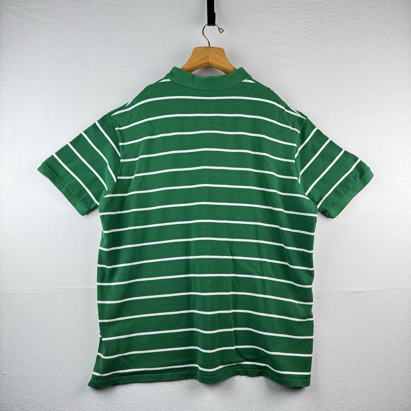 Polo Ralph Lauren Mens’s 4XB Striped Short Sleeve Polo Green White Stripe *Read