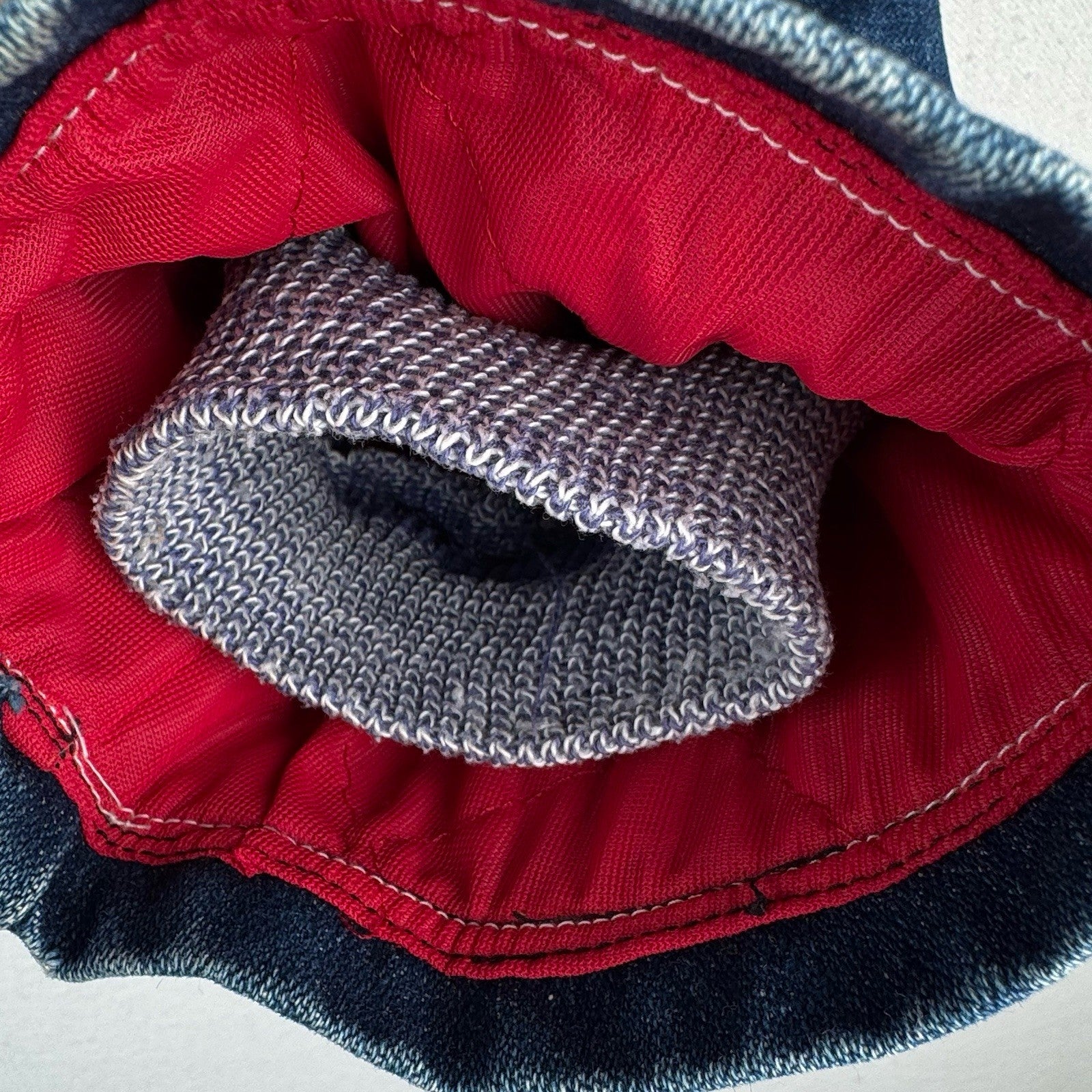 70’s Vtg Key Imperial Denim Jacket Men’s 44 Long Brown Corduroy Collar Made USA