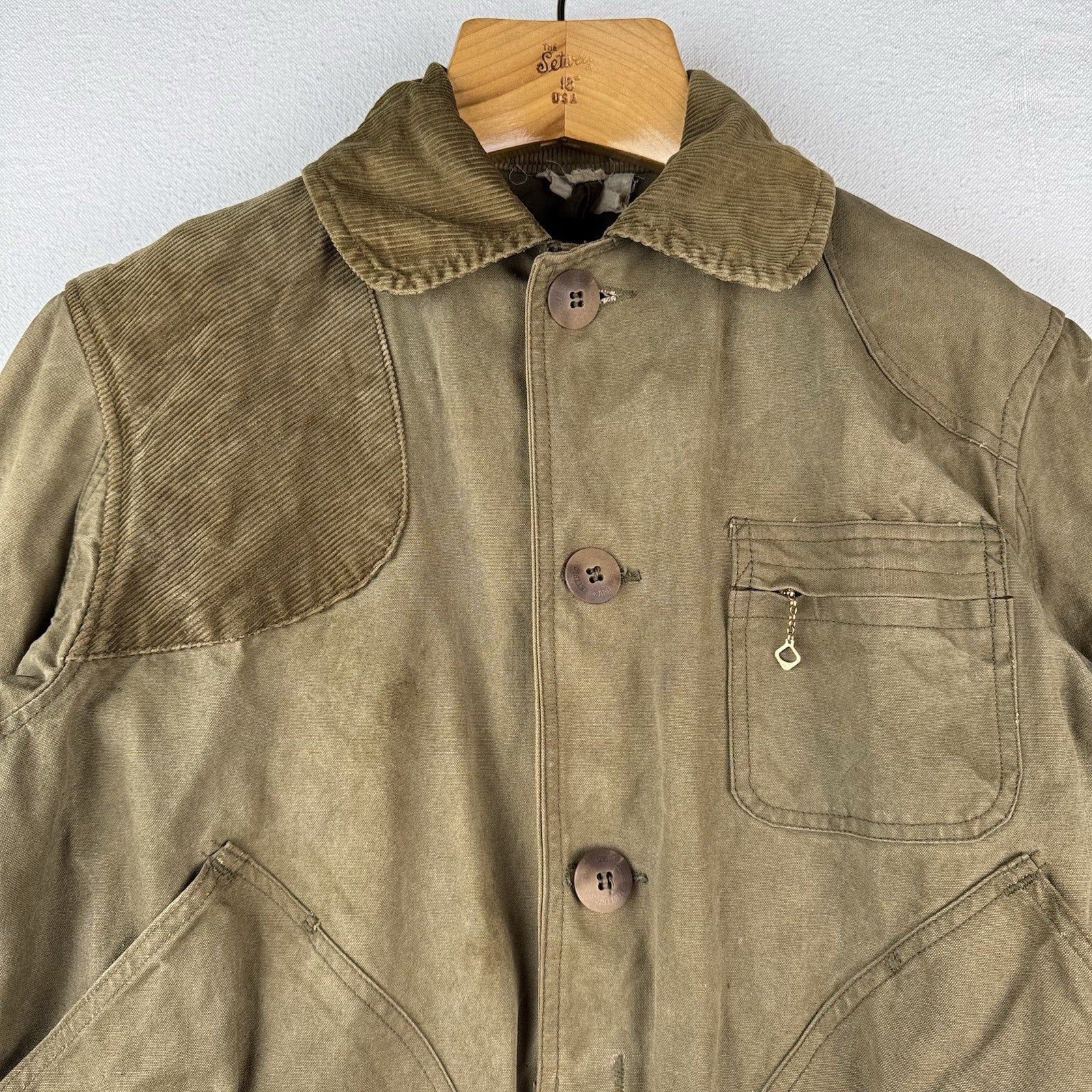 50’s Vintage Hetterick Mfg Co American Field Hunting Jacket Chore Coat USA 44”