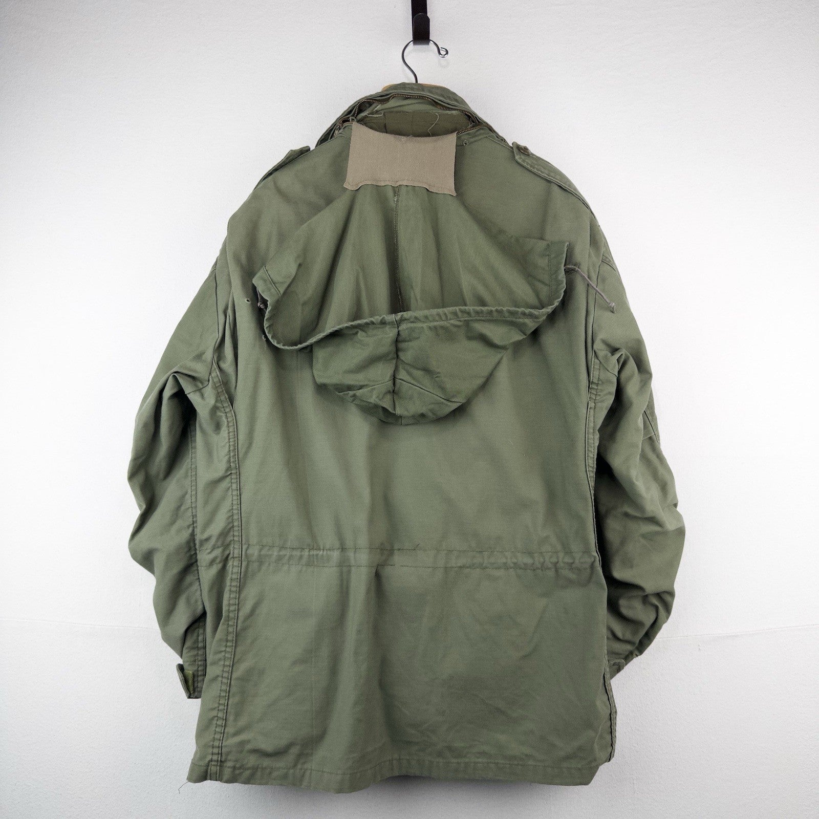 70’s Vtg Vietnam US Army Green M65 Field Jacket Mens XL Long w/Hood *No Lining