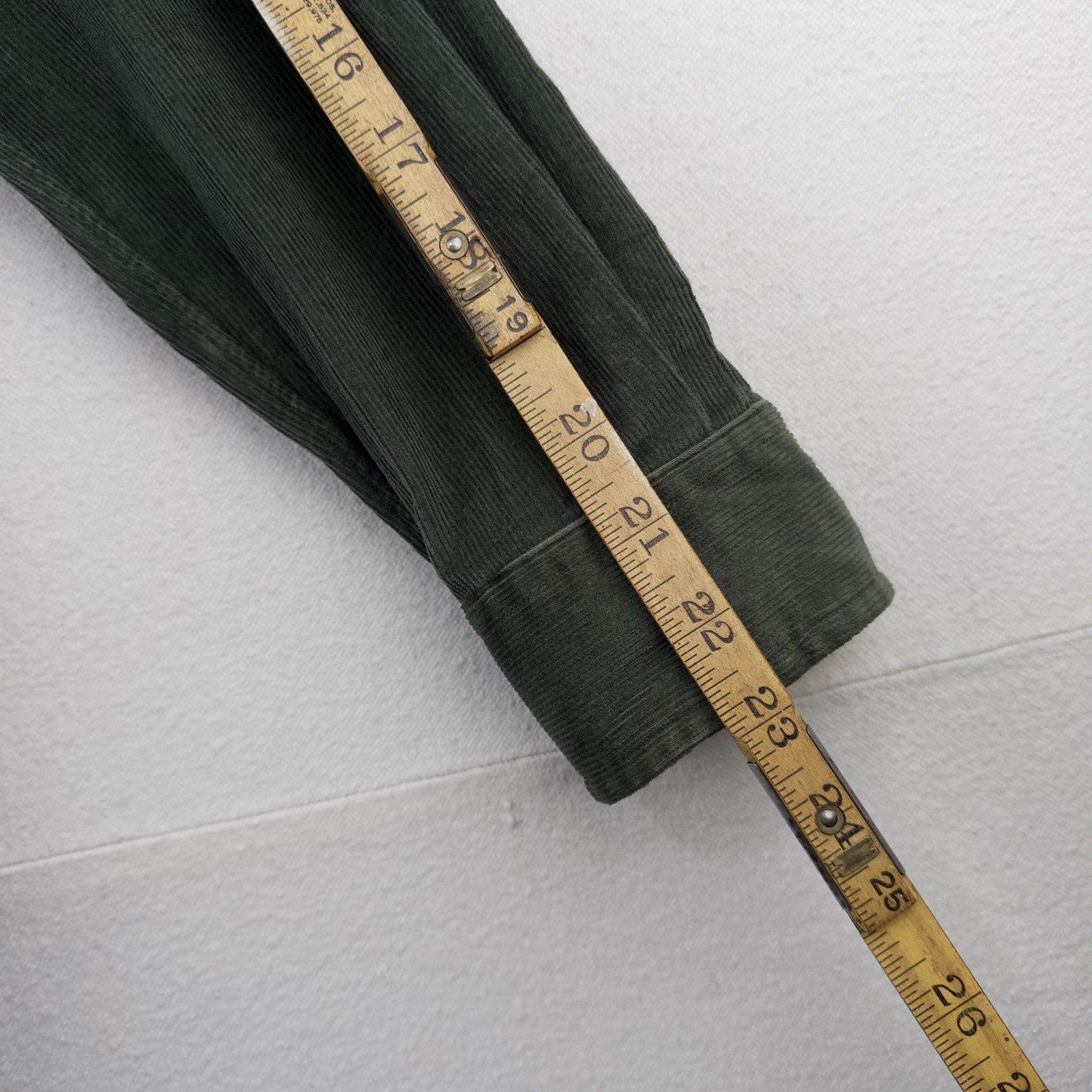 90’s Vtg Polo Ralph Lauren Men’s S Green Blair Corduroy Button Down Shirt