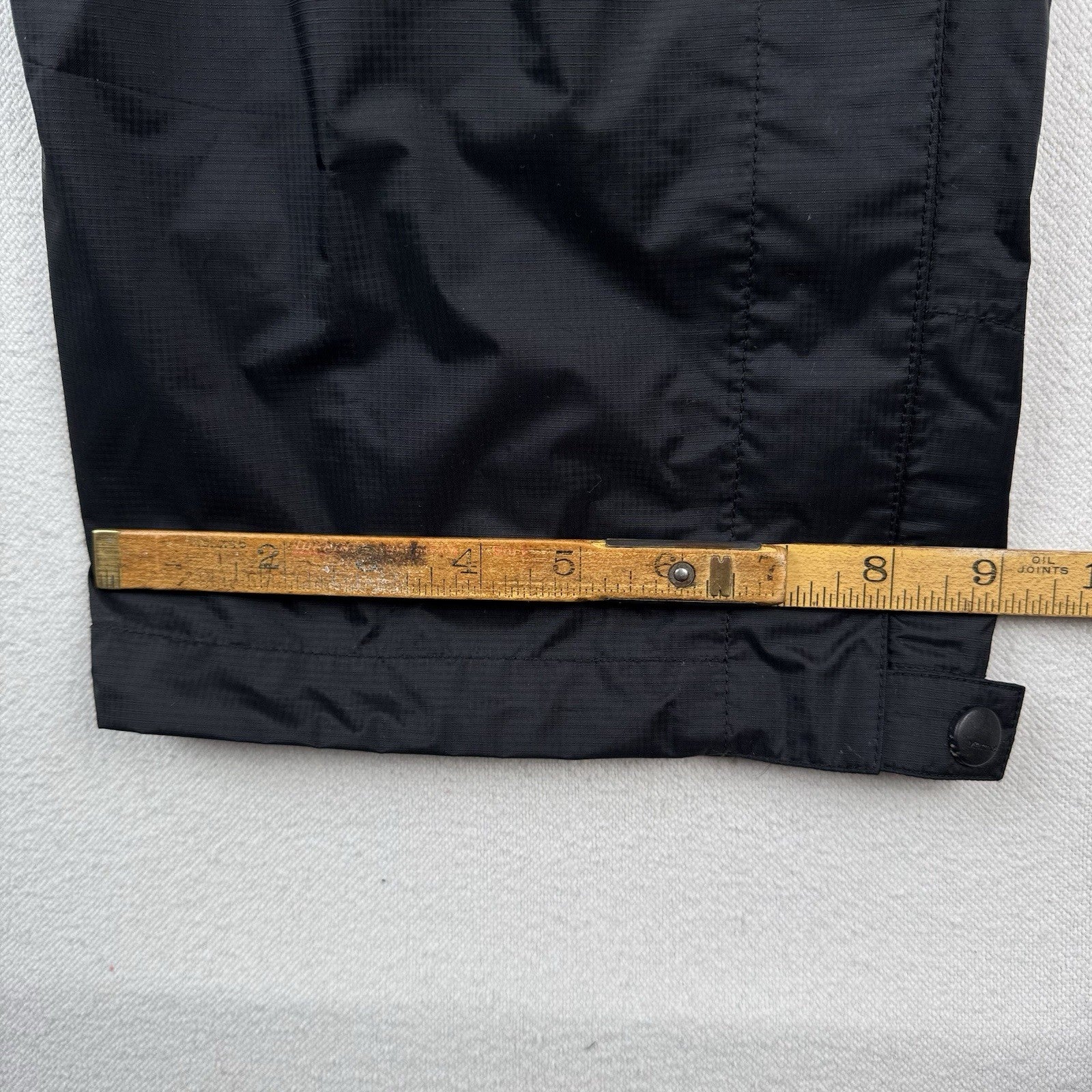 Marmot Pants Men’s L Black Ripstop Side Zip PreCip Eco Rain Waterproof Hiking
