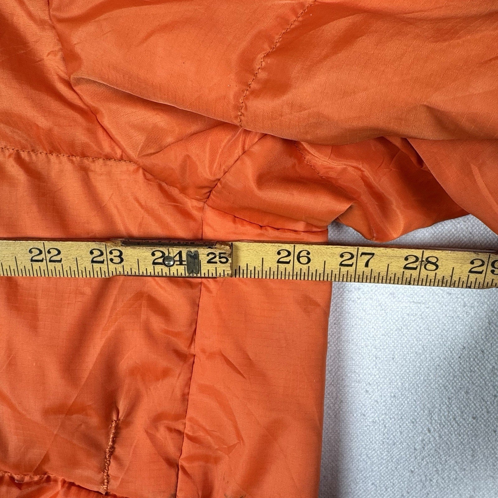 Vtg 90’s Ralph Lauren Polo Jeans Co Puffer Jacket XL Goose Down Outerwear Orange