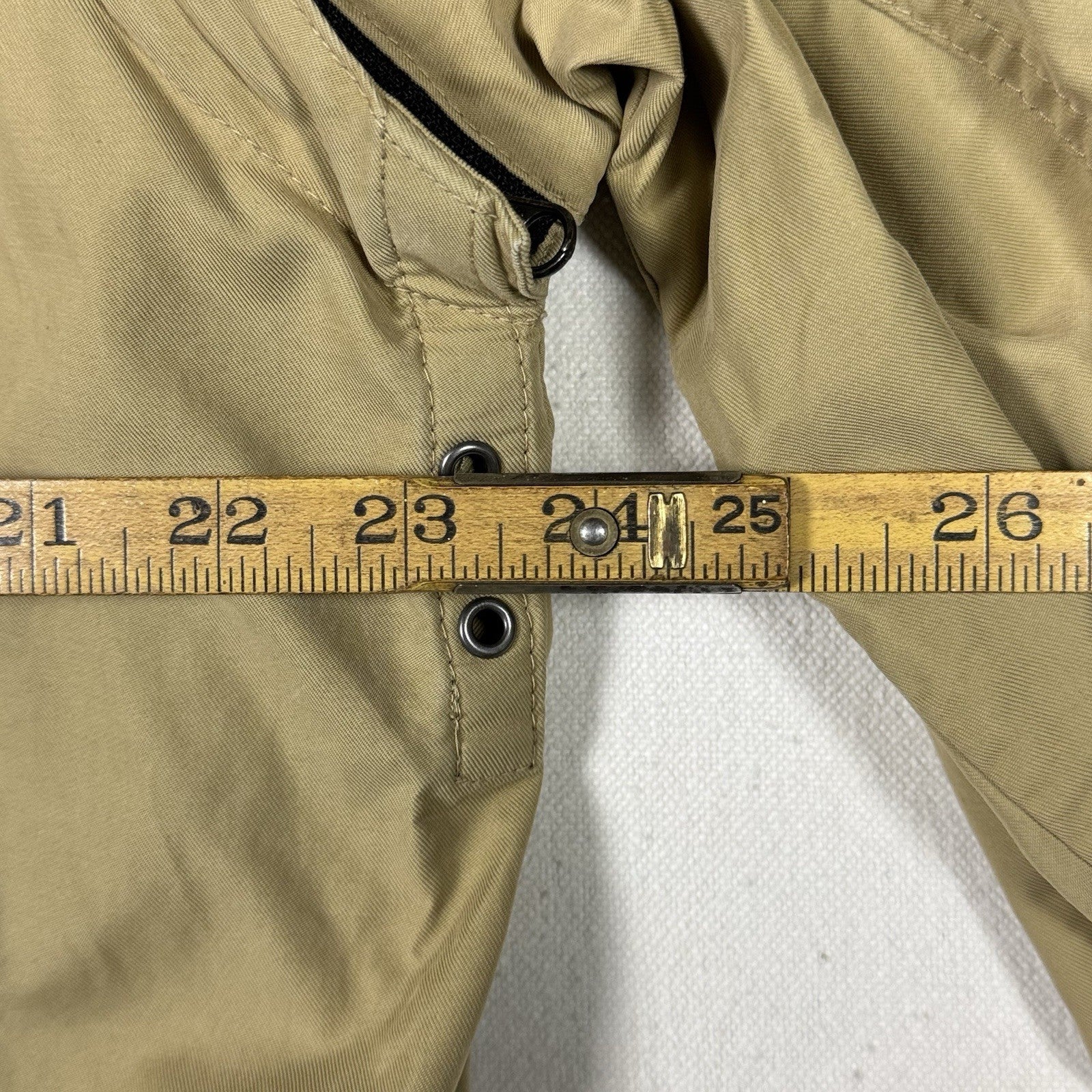 Hunting Camping Safari Men’s XL Convertible Guide Jacket Vest Khaki Waterproof