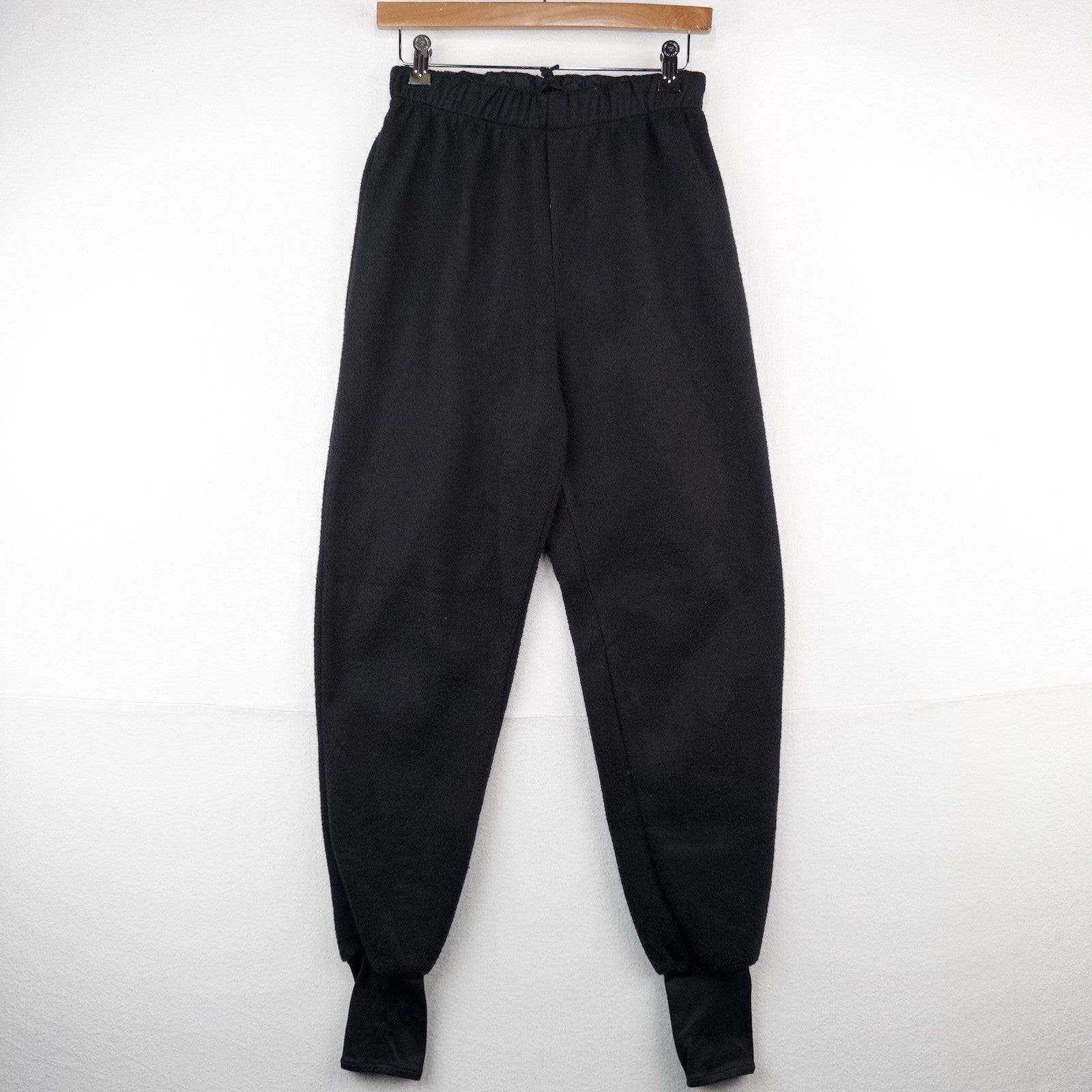 90s Vtg Columbia Women’s Small Spell Out Fleece Sweatpants Joggers Pants Black