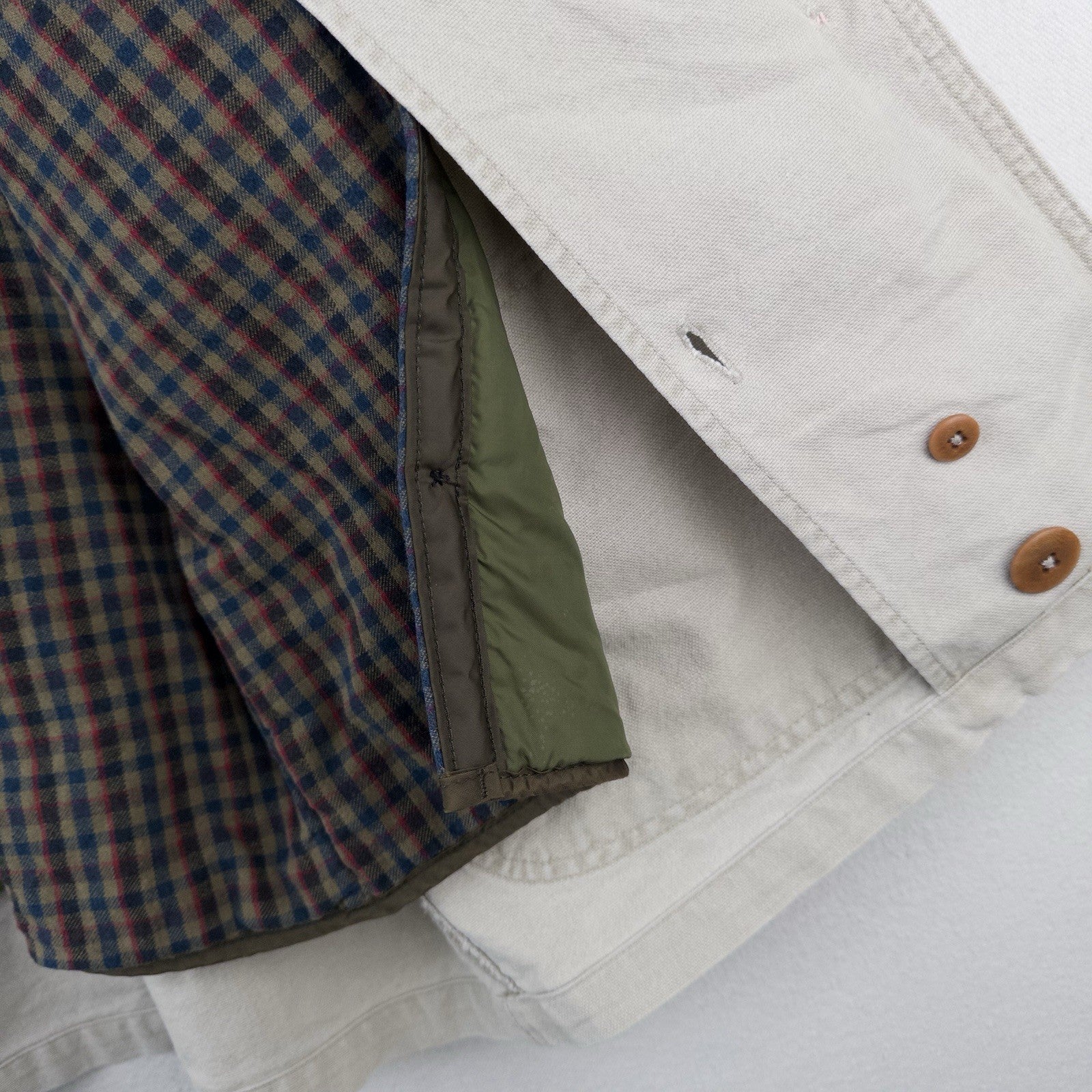 80’s Vtg LL Bean Unisex M (44) Duck Canvas Field Chore Coat Jacket Wool Liner