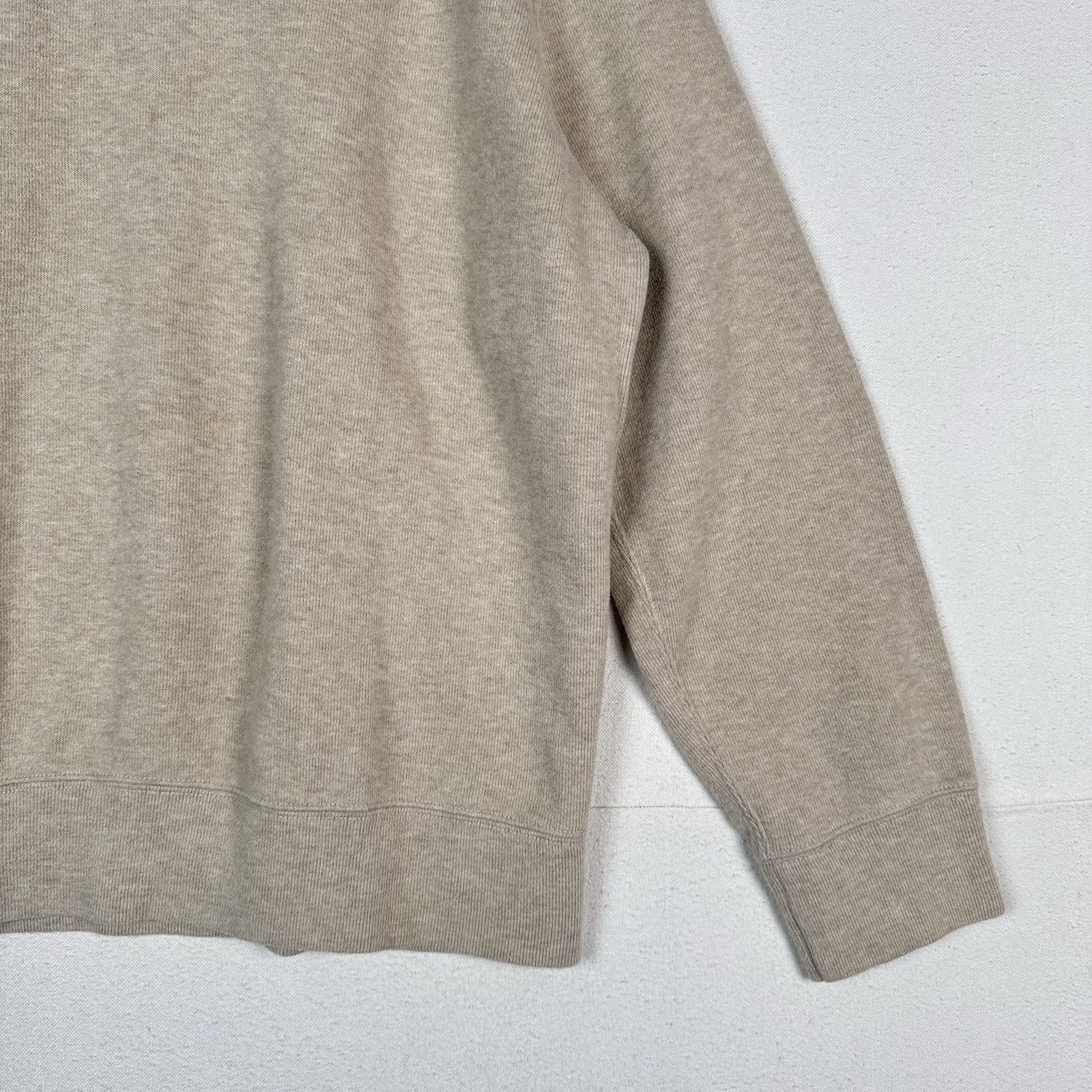Polo Ralph Lauren Soft Pullover Sweater Button Shawl Collar Beige Men's Size XL