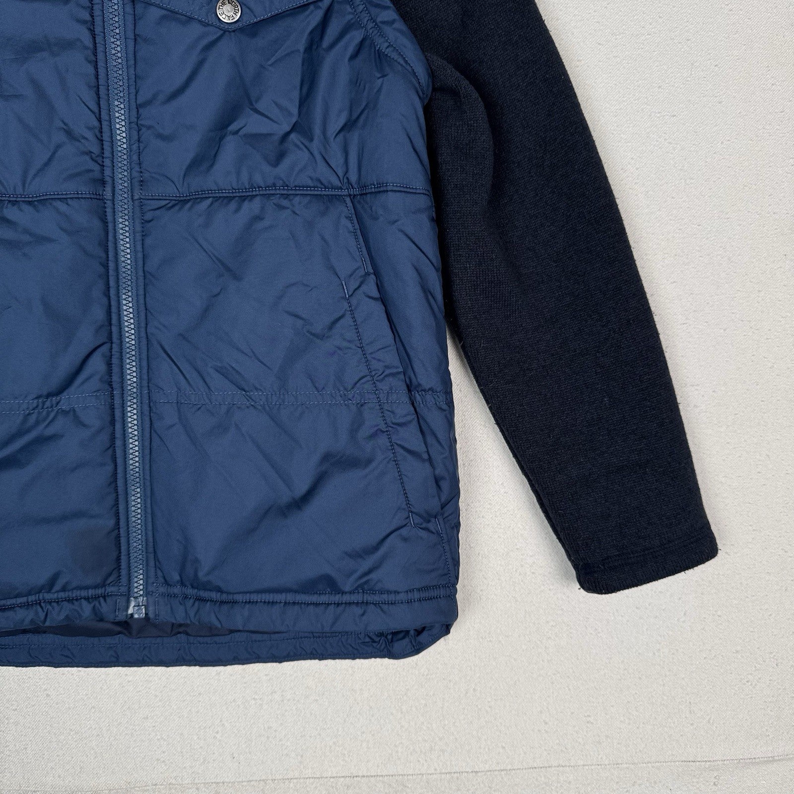 The North Face Gordon Lyons Navy Blue Varsity Winter Vest Boy’s M (10/12) *Read