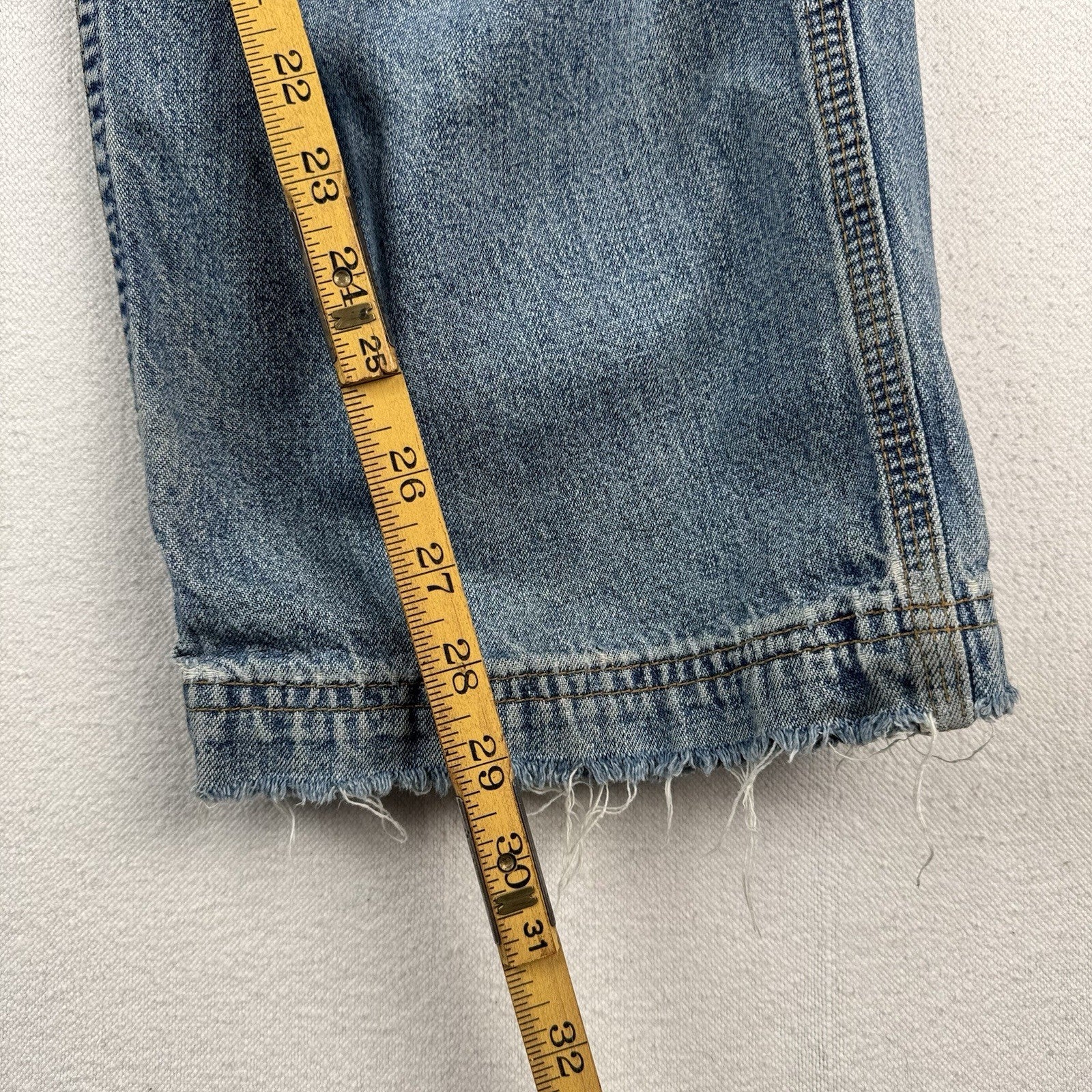 Vintage Abercrombie & Fitch Carpenter Jeans 32x29 Blue Baggy Straight Distressed