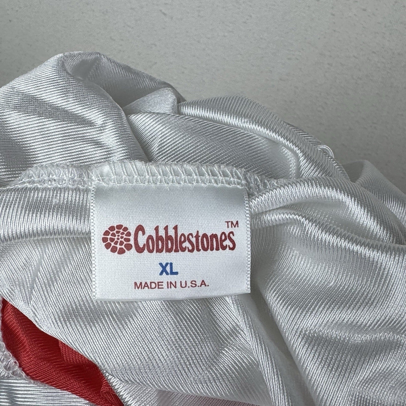 Vtg Riverside Poly High School CA Track Jersey Tank Top Made In USA White Orange