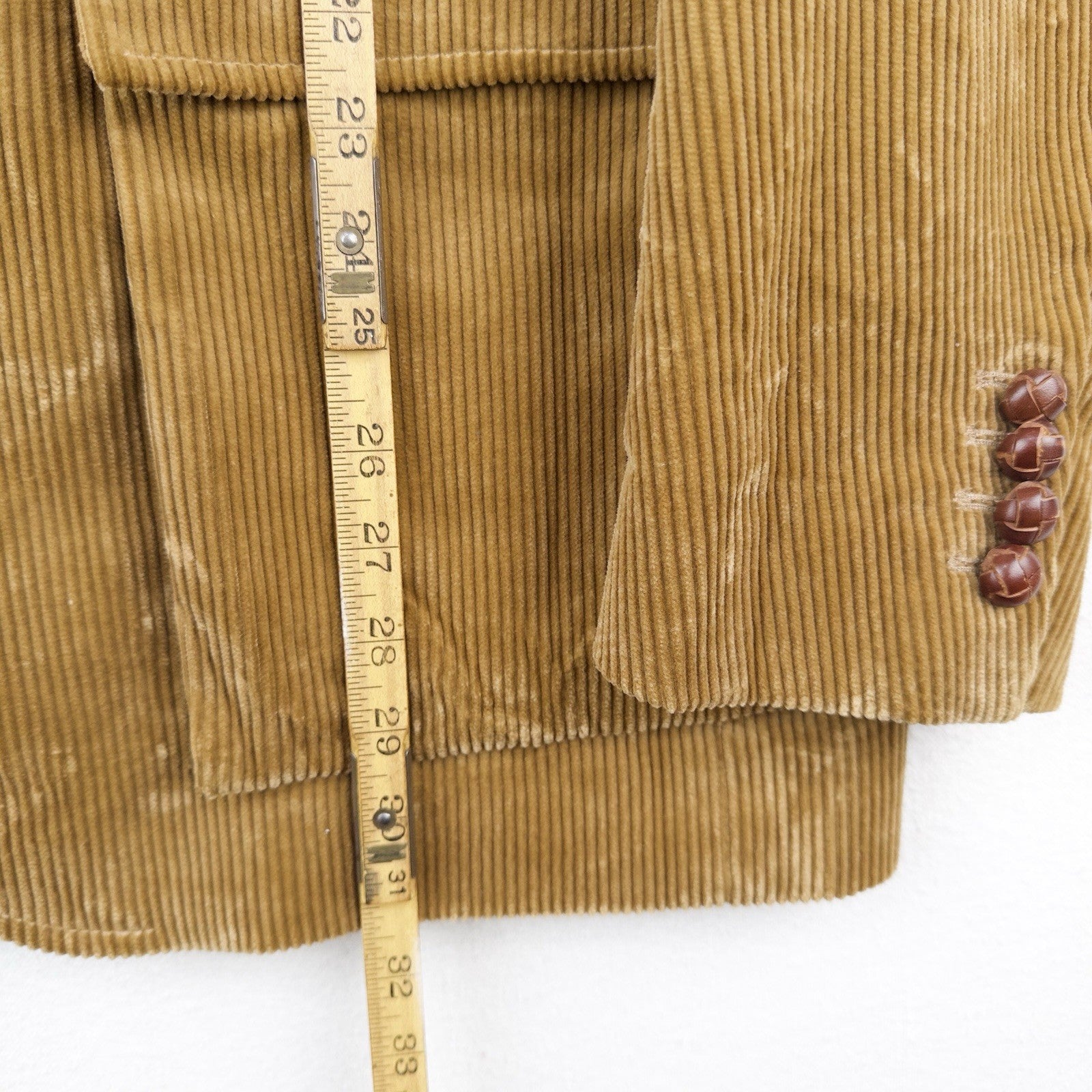 90’s Polo Ralph Lauren RL67 Corduroy Jacket Coat Blazer Tobacco Tan Men’s L (44)