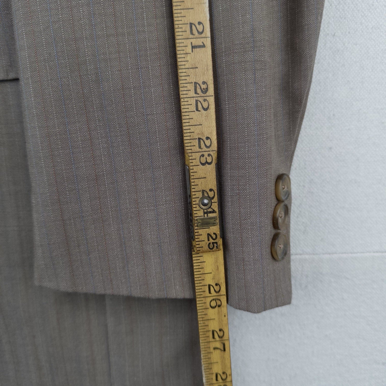 80’s Vtg Christian Dior Gray Tan Sport Coat Blazer 2 Button 38/40R Made USA