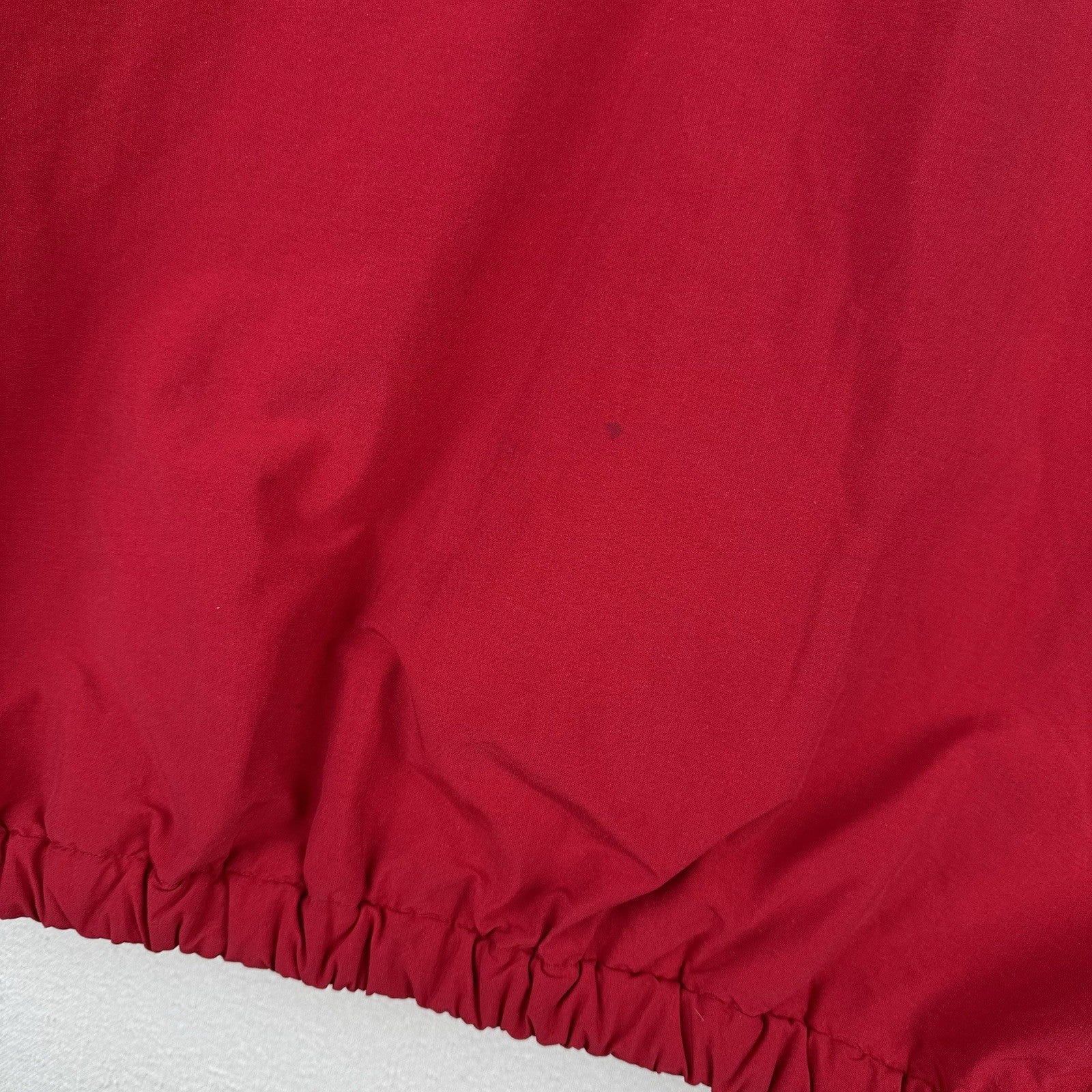 90’s Vtg Polo Ralph Lauren Jacket Men’s L Red A-2 Bomber Fleece Stowaway Hood