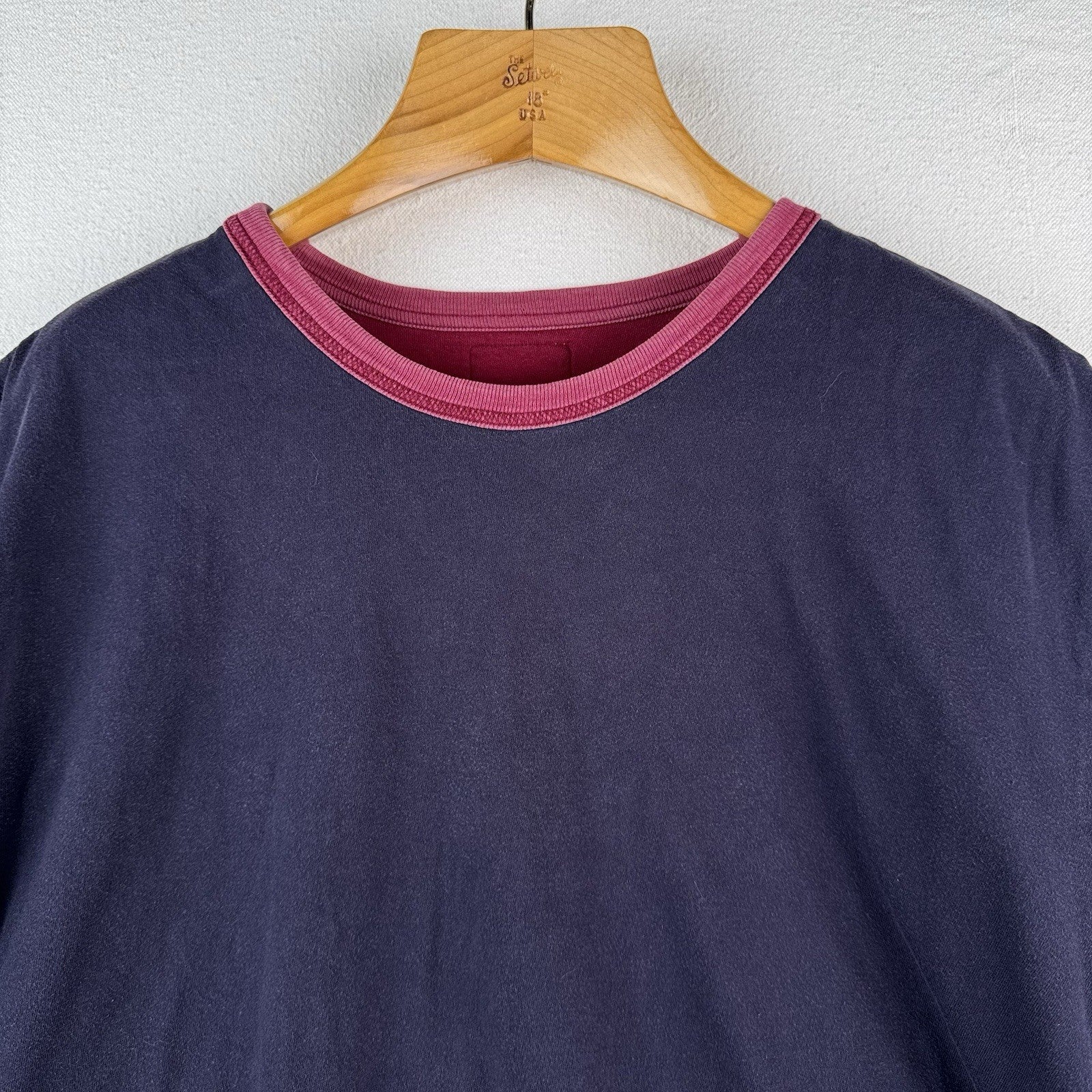 Vintage Polo Ralph Lauren Double Layer T-shirt Men Large Red/Blue Short Sleeve