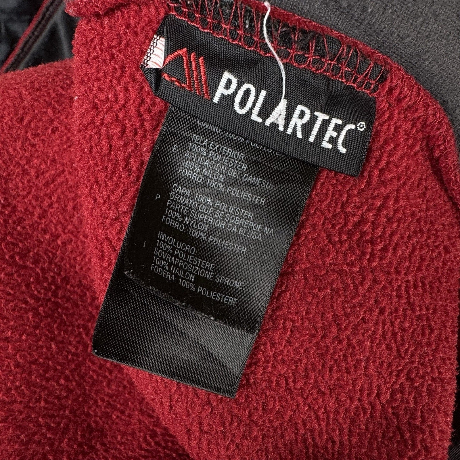 Vintage The North Face Denali Polartec Fleece Jacket Men’s Red/Gray Full Zip XL