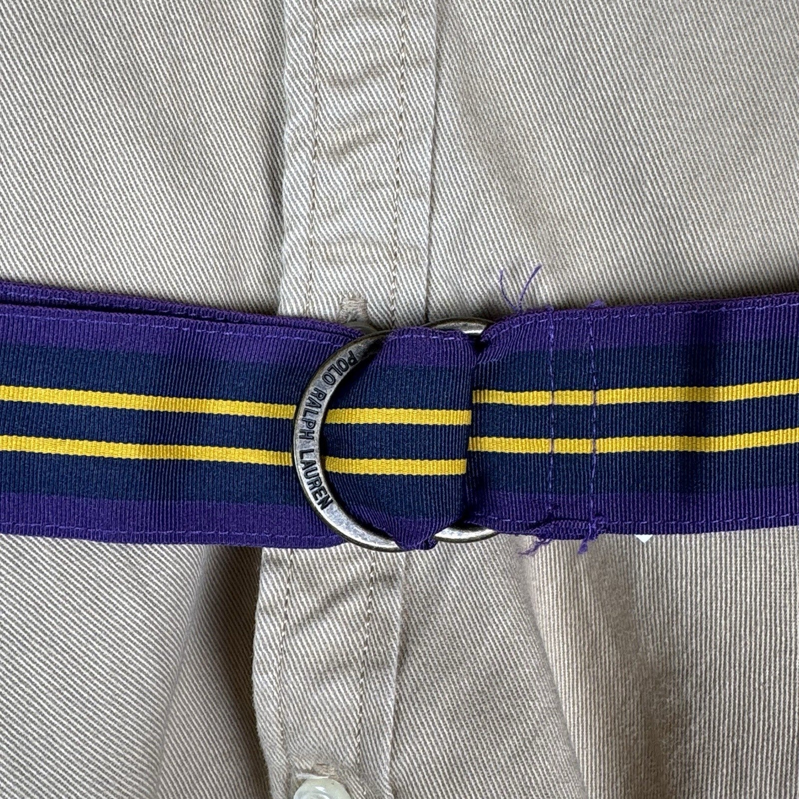 Polo Ralph Lauren Girls 6 Belted Cotton Chino Shirtdress With Pockets