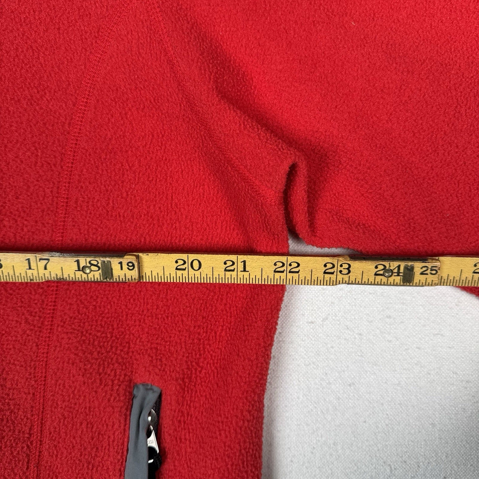 Vintage 90’s The North Face Mens Red Gray Polartec Fleece Jacket Zip Up Large 44