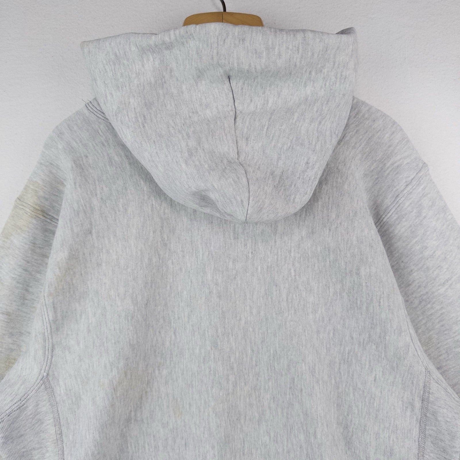 80s MacGregor Sand Knit FIJI Phi Gamma Delta Gray RW Hoodie Sweatshirt L USA
