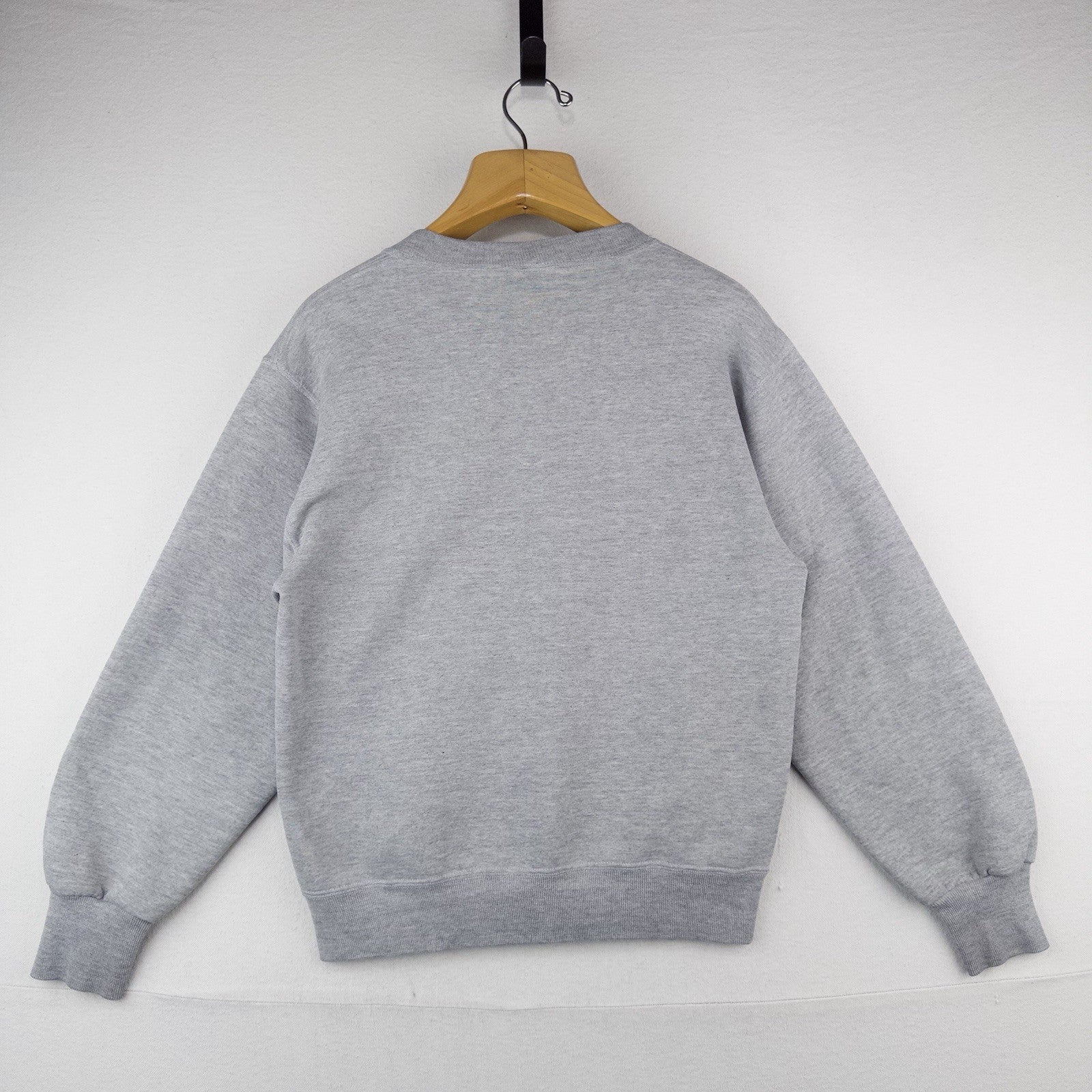 90’s Vtg Stanford Russell Gray Sweatshirt Mens Small Spellout Crewneck Made USA