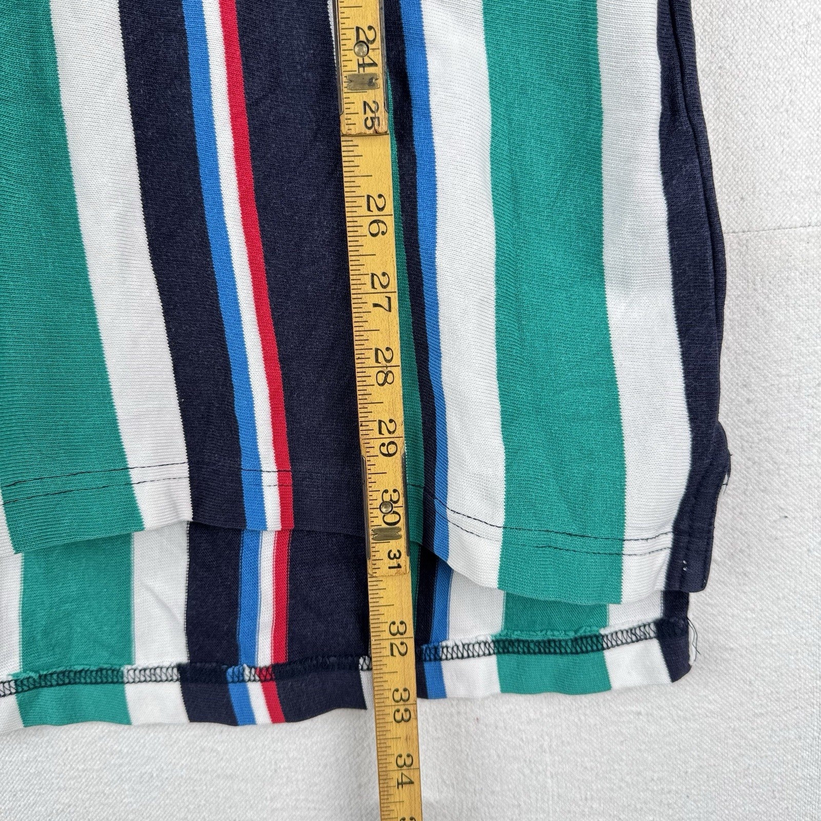 80’s Vtg Jason & Wooley Men’s L Multi Color Striped Rugby Long Sleeve