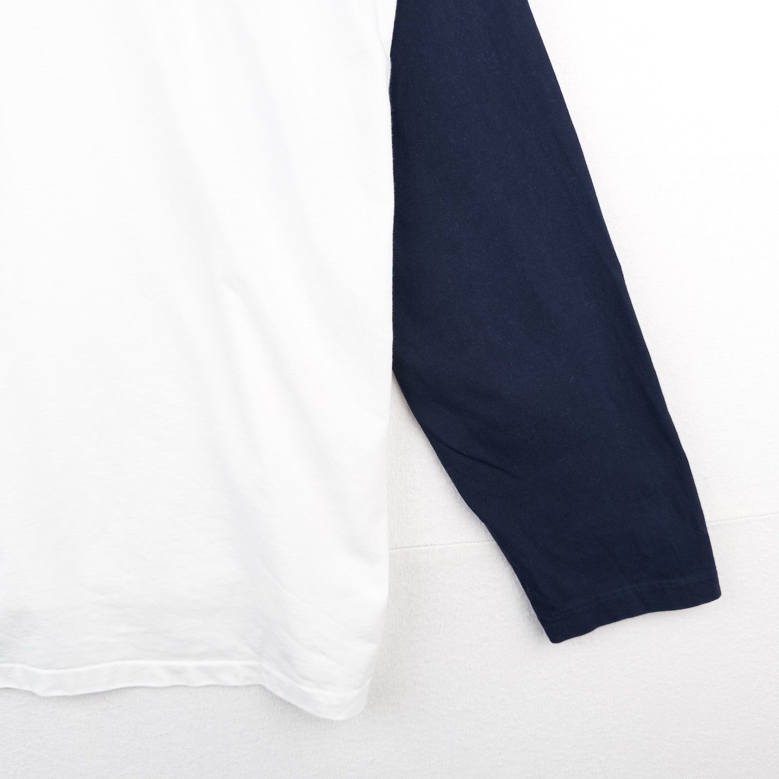 Polo Ralph Lauren Baseball T-Shirt Chest Logo Long Sleeve Mens XL Blue White