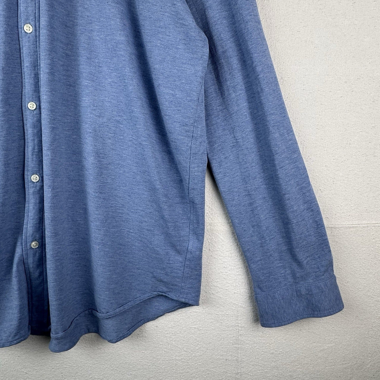 Polo Ralph Lauren Shirt Men’s 2XL Blue Featherweight Mesh Long Sleeve Button Up