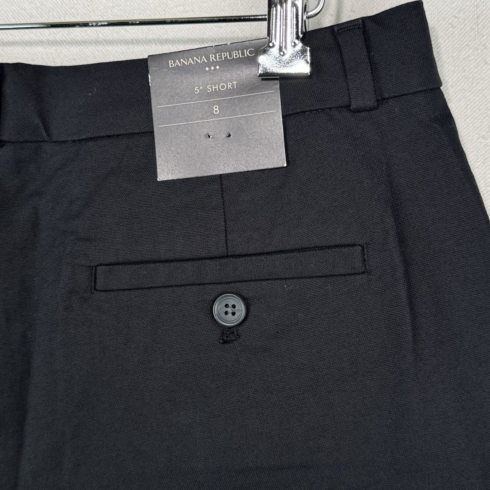 NWT Banana Republic Women’s 8 (32x5”) Dress Shorts Black Cotton Spandex