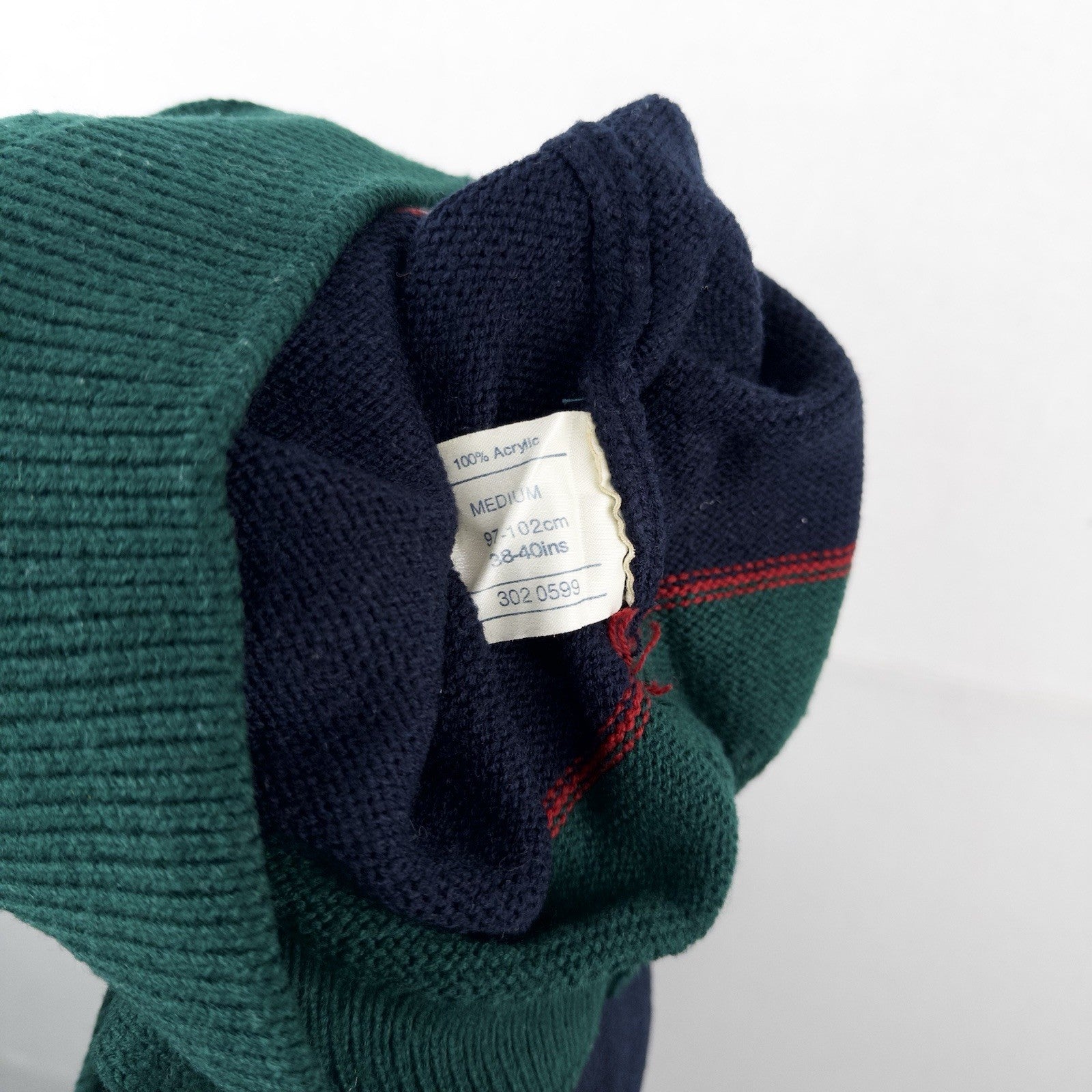 90’s Vtg Embroidered Classic Yacht Club Racing Sweater Acrylic Color Block