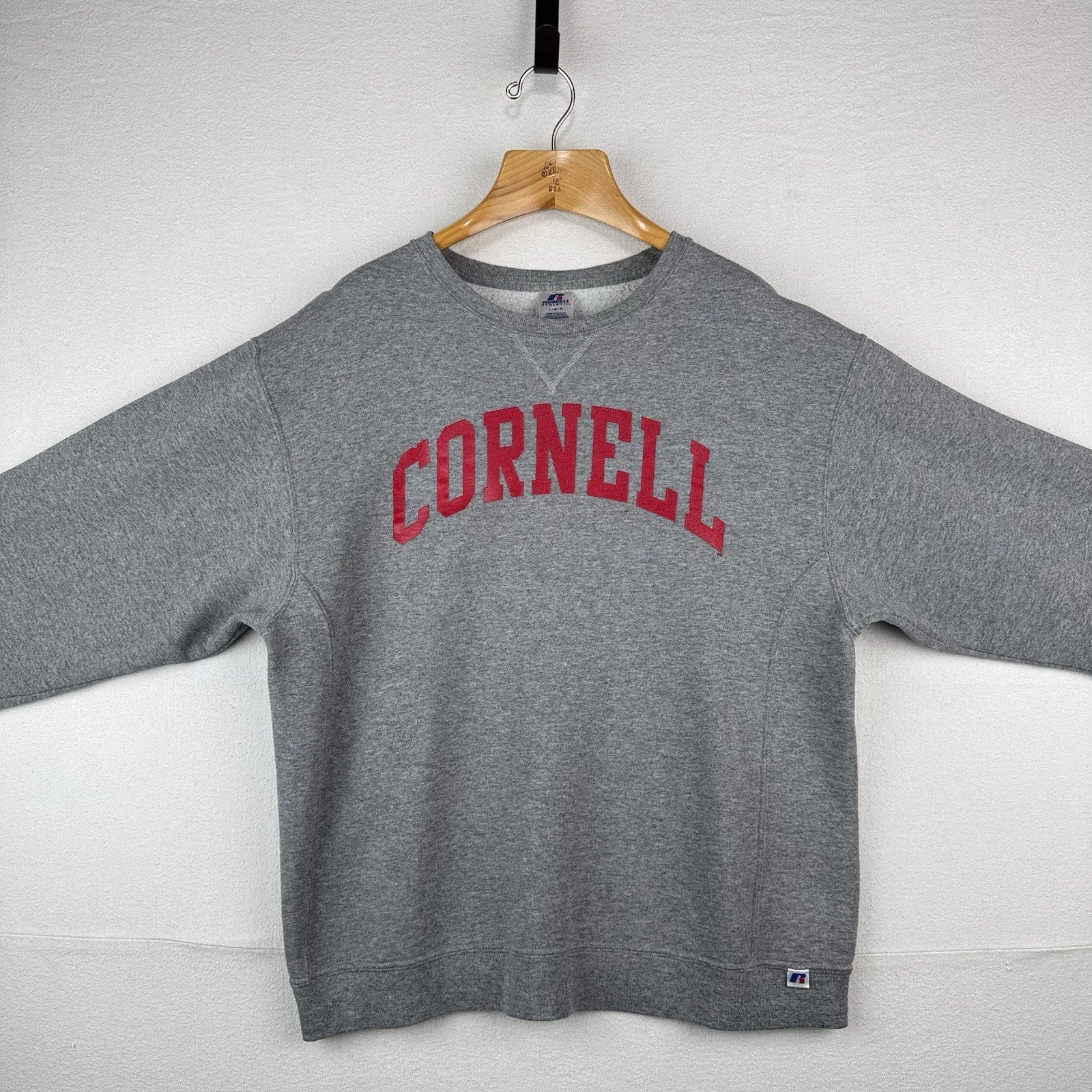 Vintage Russell Athletic Cornell University Crewneck Sweatshirt Men’s L Gray