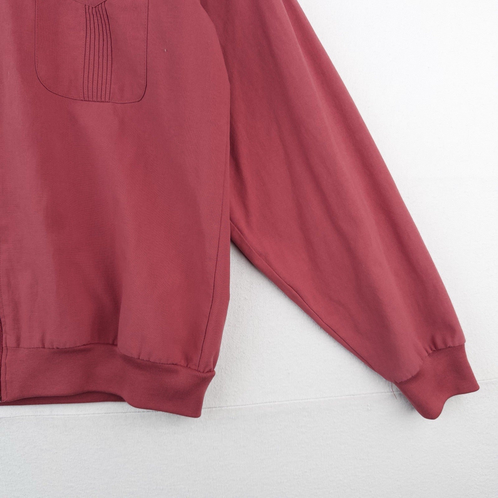 70’s Vtg John Blair Men’s Large Dusty Red Full Zip Bomber Over-shirt Jacket