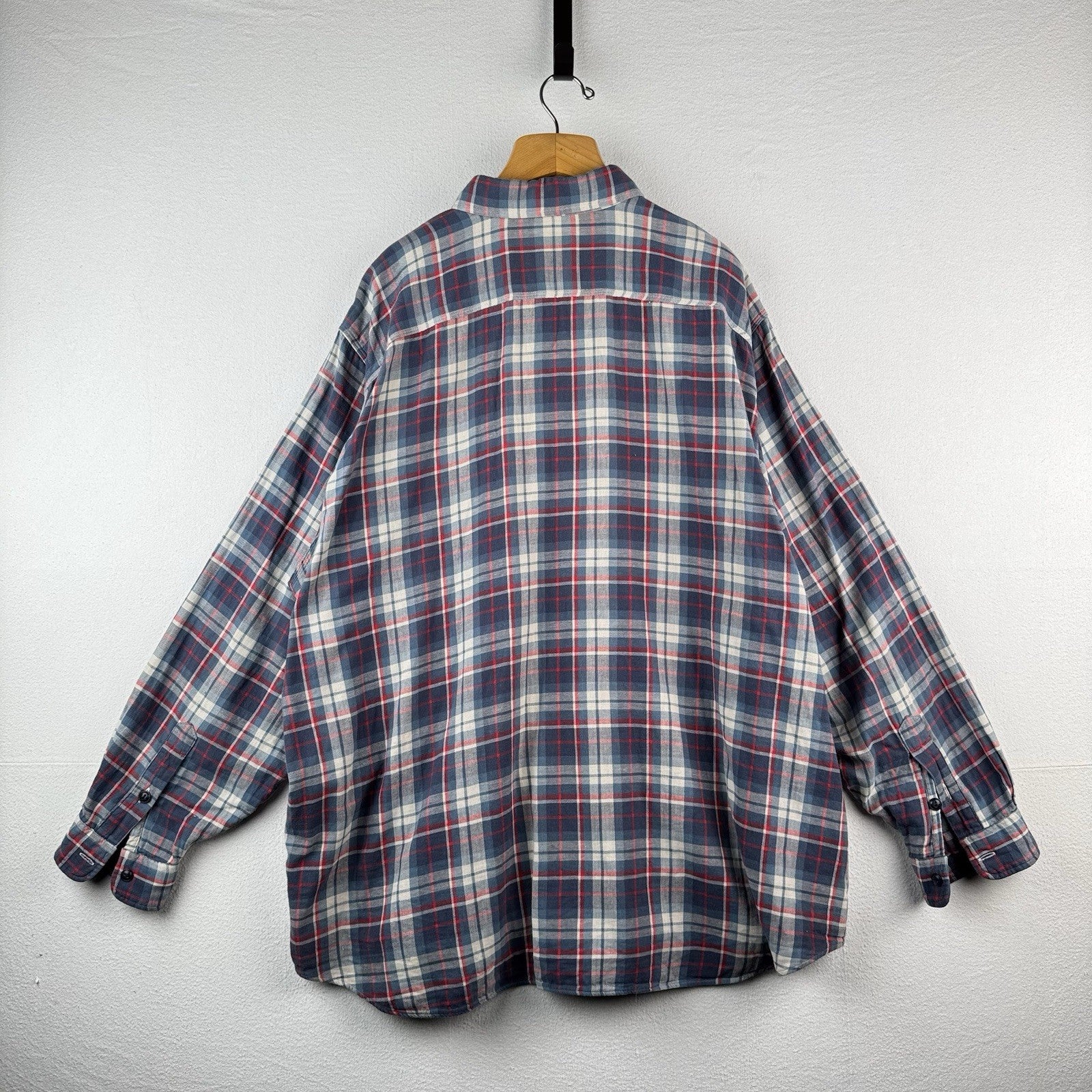 Polo Ralph Lauren Shadow Plaid Flannel Chambray Lined Button Up Classic Fit 4XB