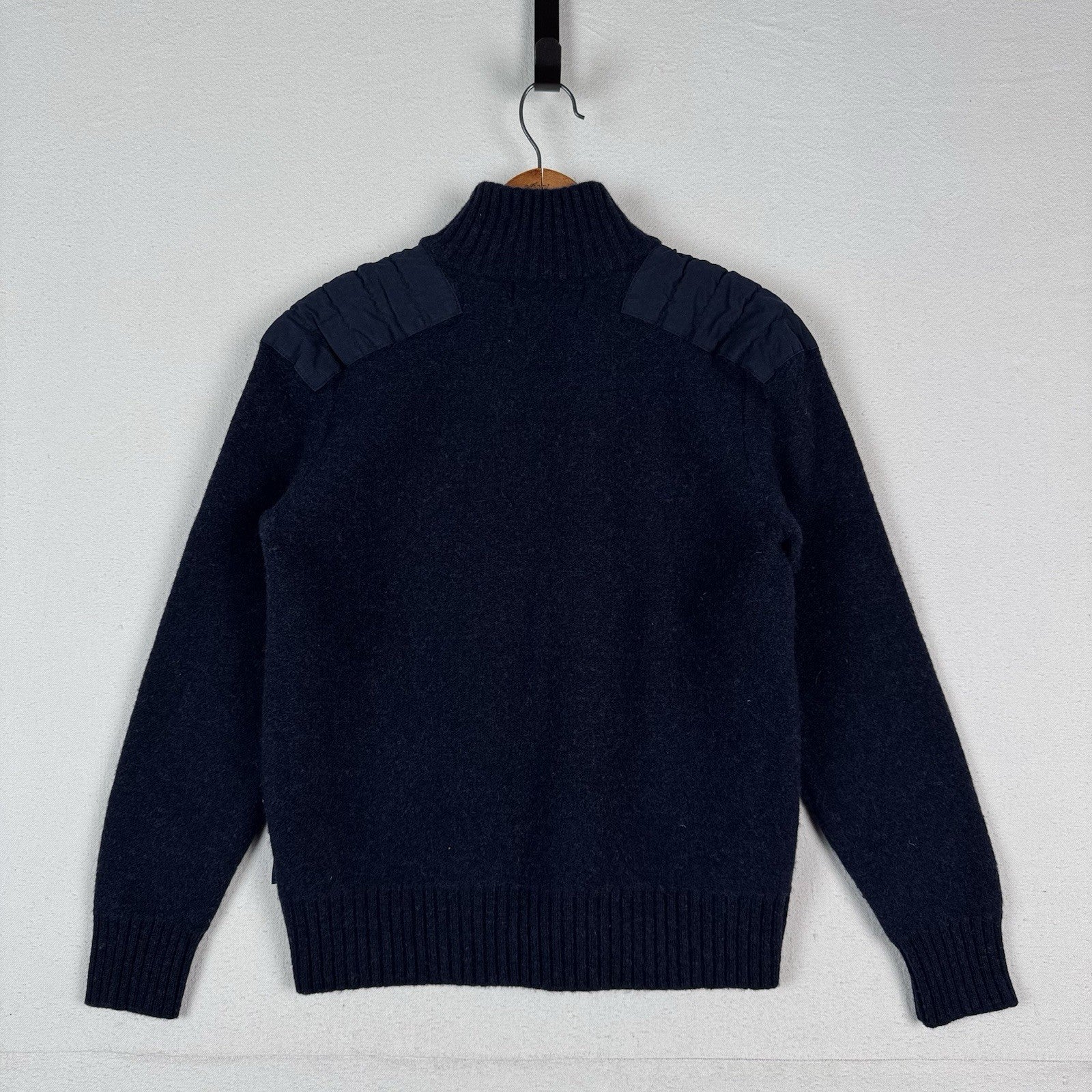 Polo Ralph Lauren 100% Lambswool Youth L Military Blue Sweater P2P:19” Welted*