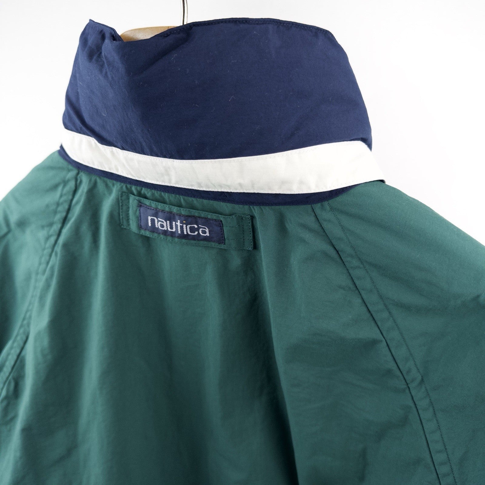 90’s Vtg Nautica Men’s 2 Piece Windbreaker TrackSuit Lined Blue Jacket L/Pants M