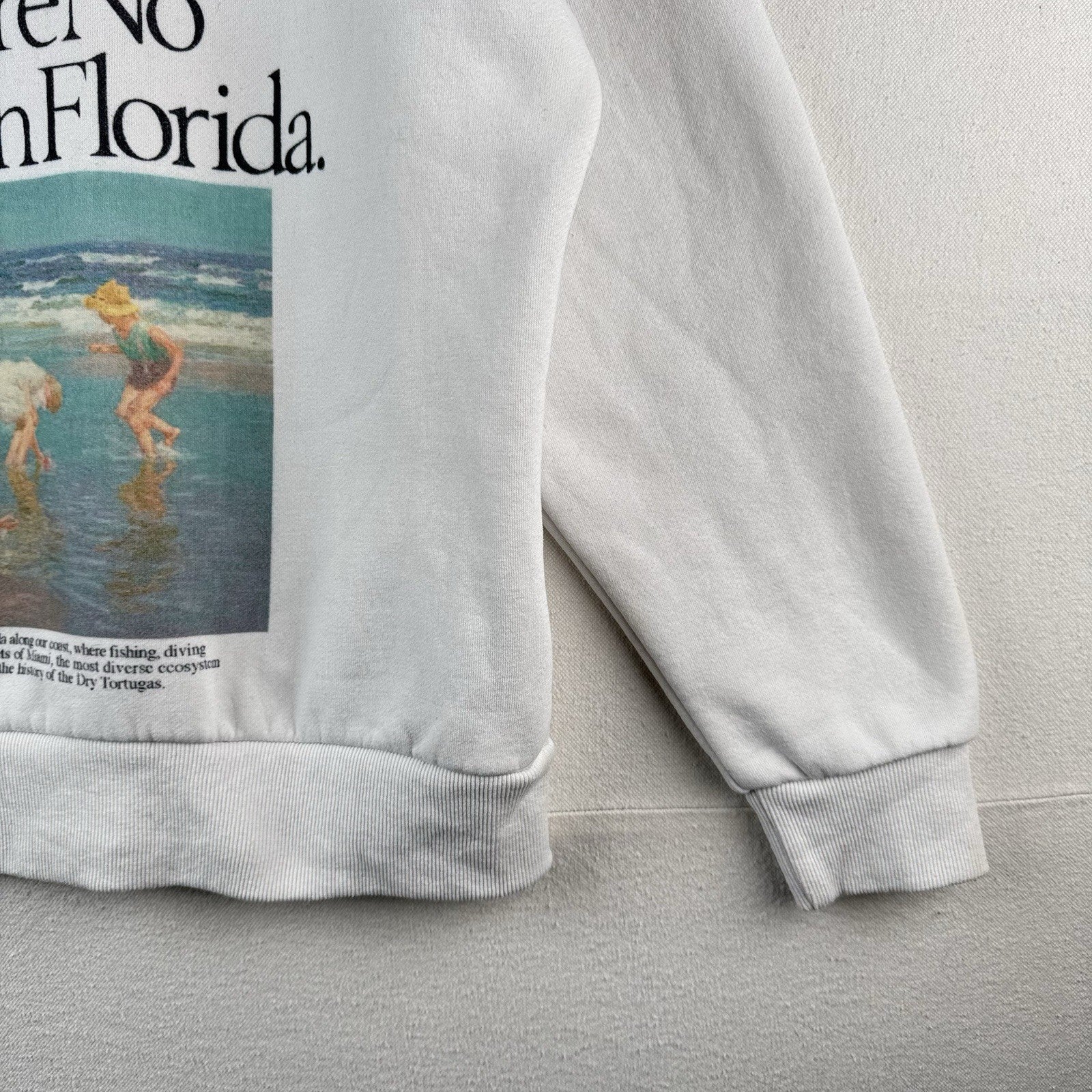 Yellow the Label “No Miserables In Florida”“A Holiday” Fine Art Sweatshirt Small