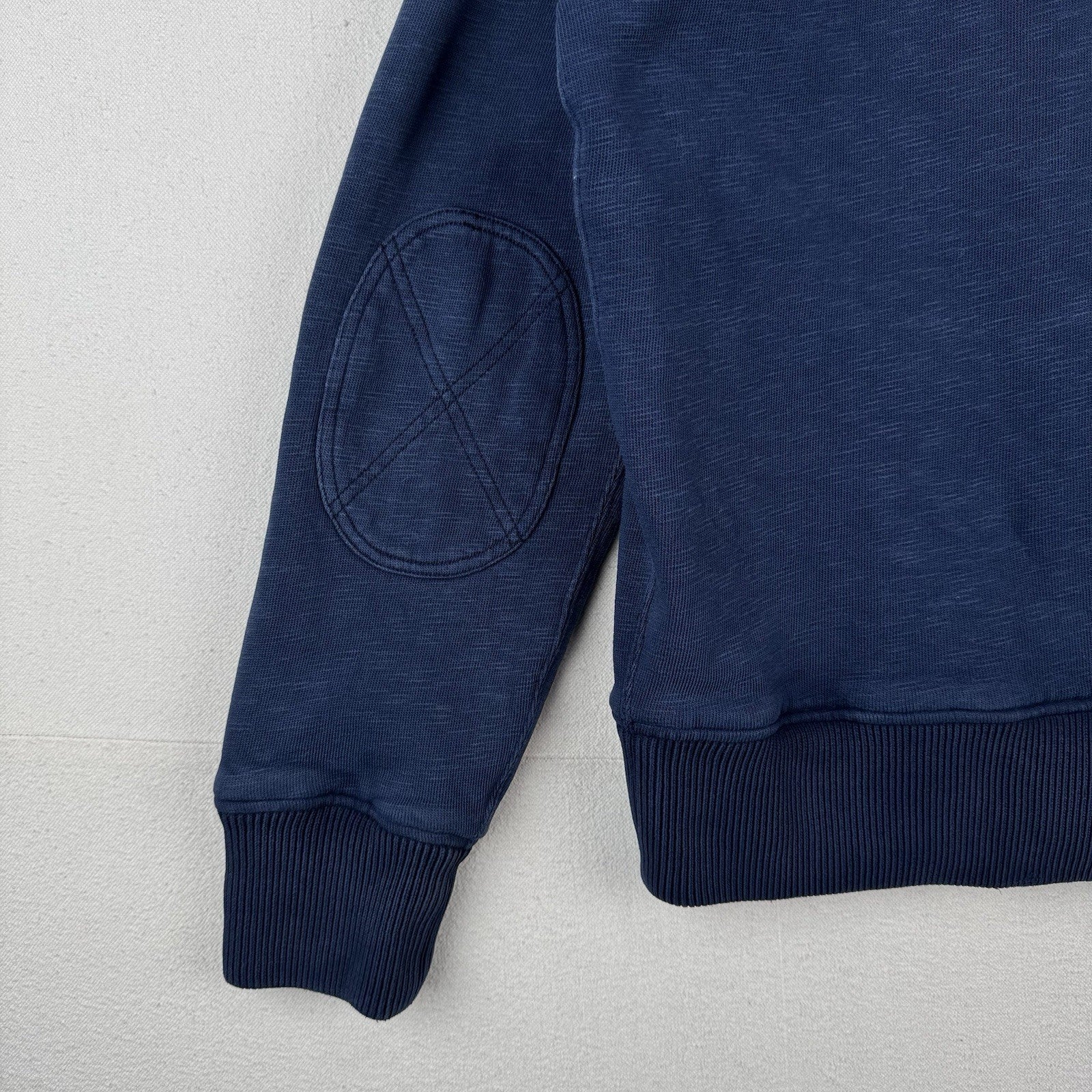 90’s Vtg Polo Ralph Lauren Shawl Collar Indigo Cardigan Cotton L Thermal Lining