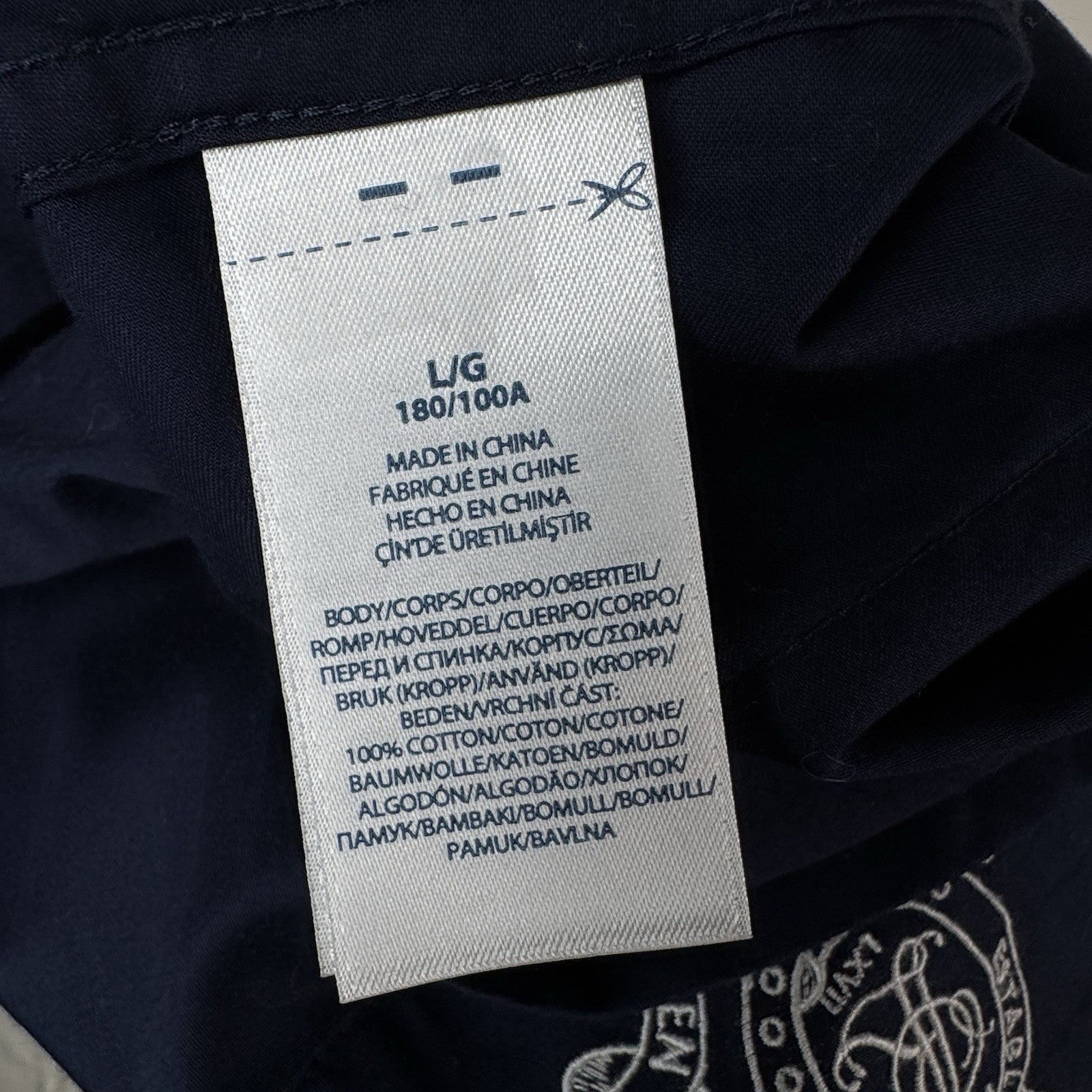 Polo Ralph Lauren Men's Large Pajama Lounge Set Long Sleeve 100% Cotton Blue