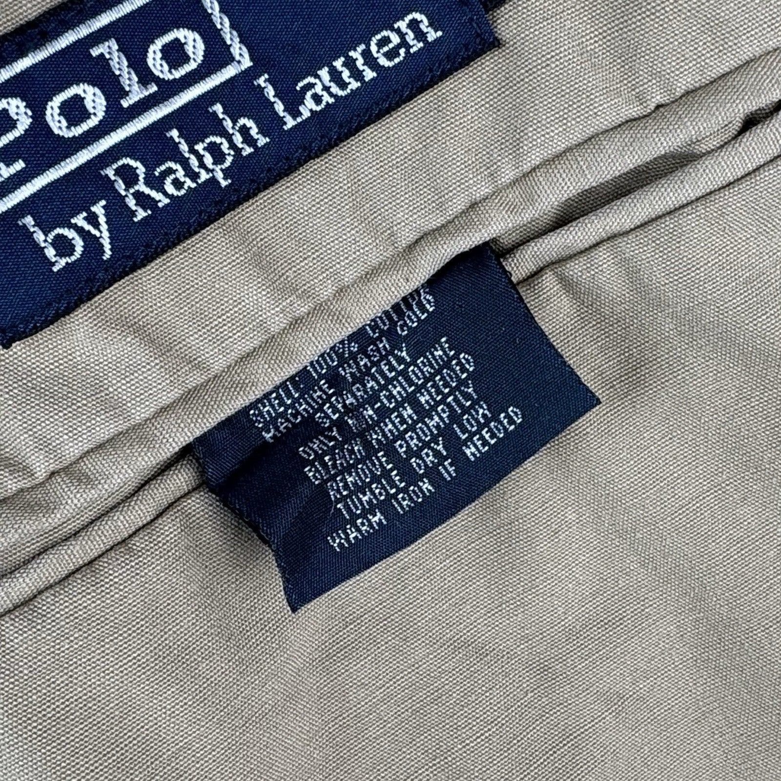 Polo Ralph Lauren Hand-Painted Men’s S Blazer Jacket Cotton Beige Unstructured