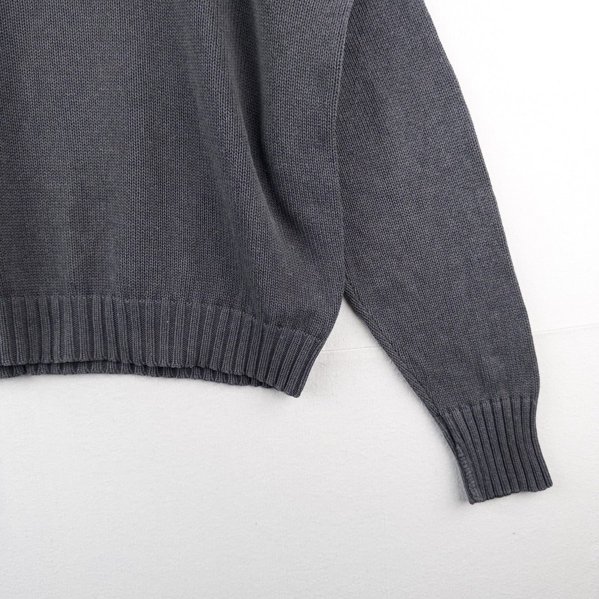 90’s Vintage Polo Ralph Lauren Mens XL Sweater Gray Knit Crew Neck *Read