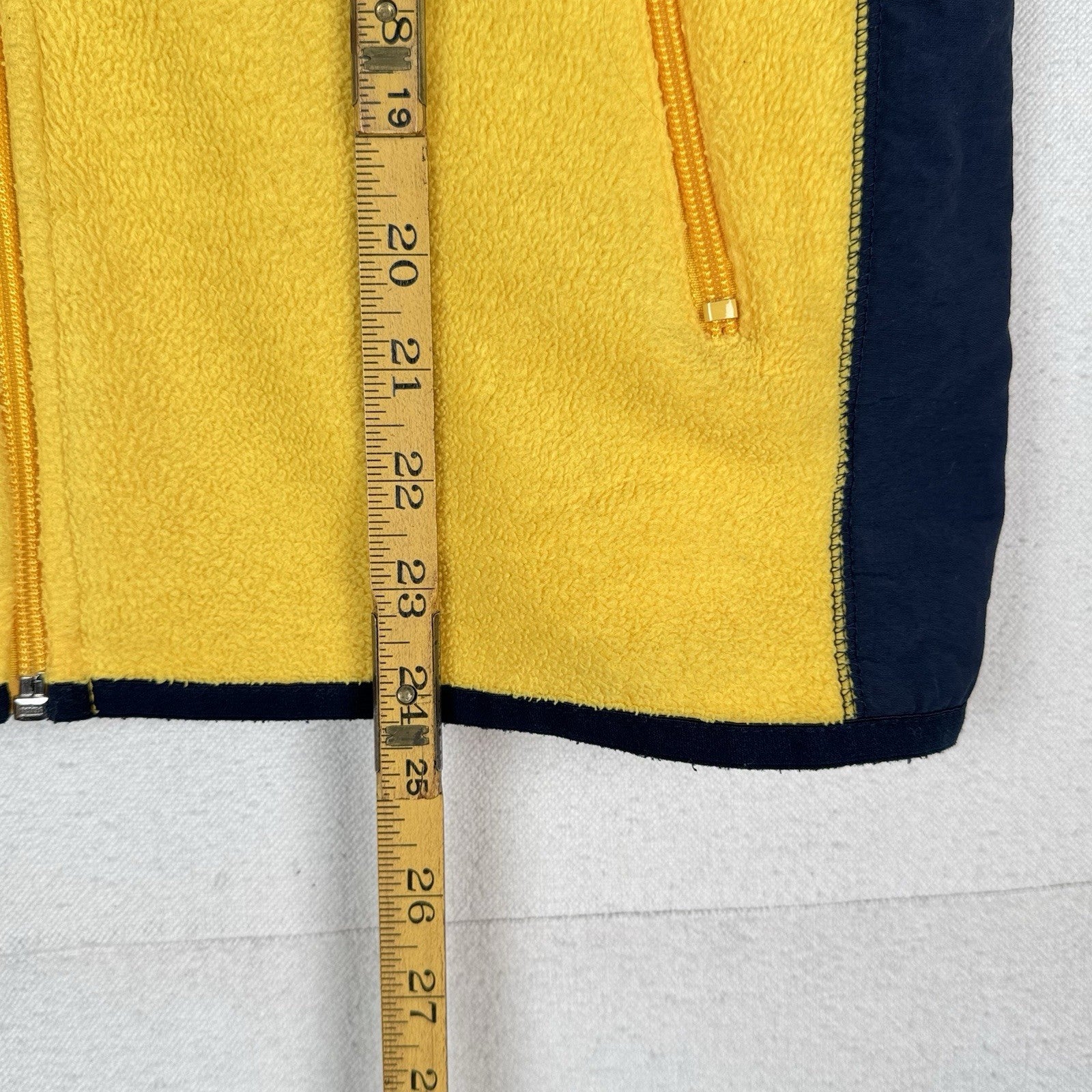 Vintage Gap Fleece Vest Jacket Men’s M Yellow Hiking Arctic 90’s