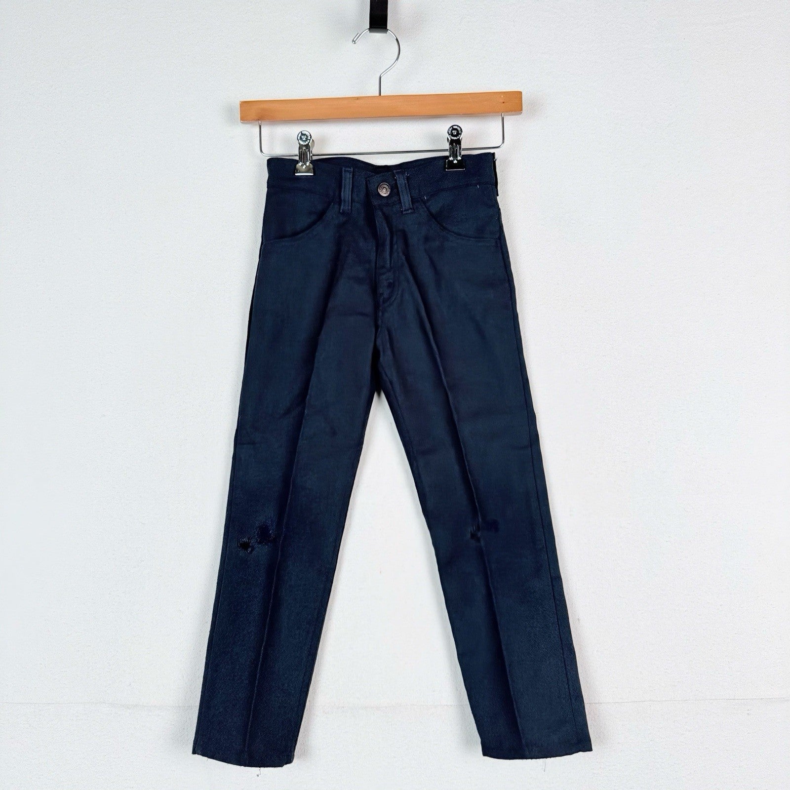 Vintage 70’s Kids Levi’s Big E Sta-Prest Twill Pants Red Raglan Crewneck Set 6-7