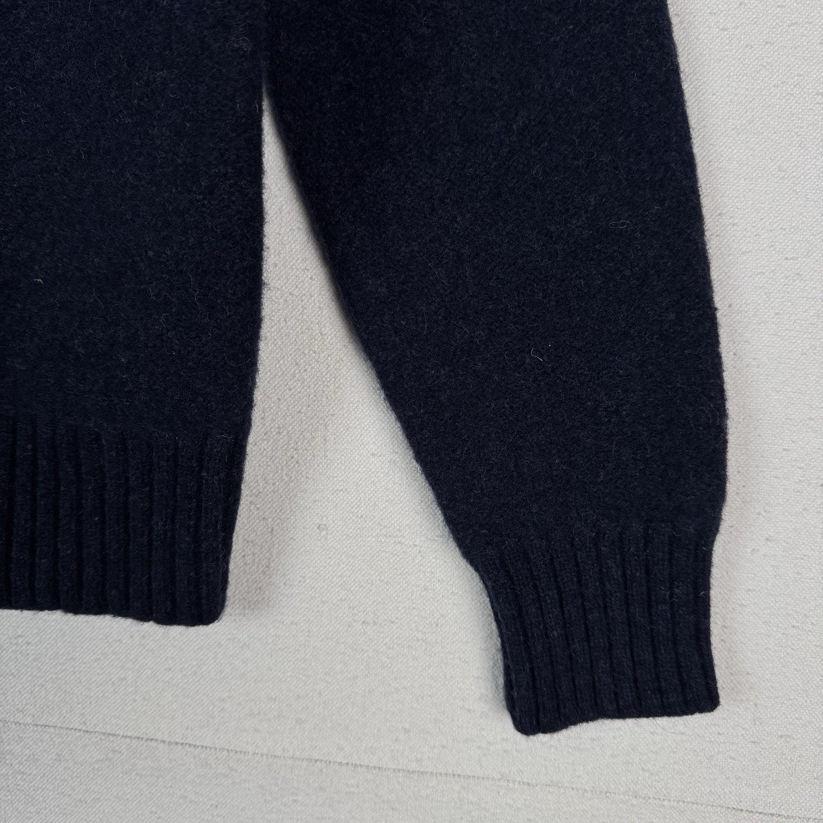 Polo Ralph Lauren 100% Lambswool Youth L Military Blue Sweater P2P:19” Welted*