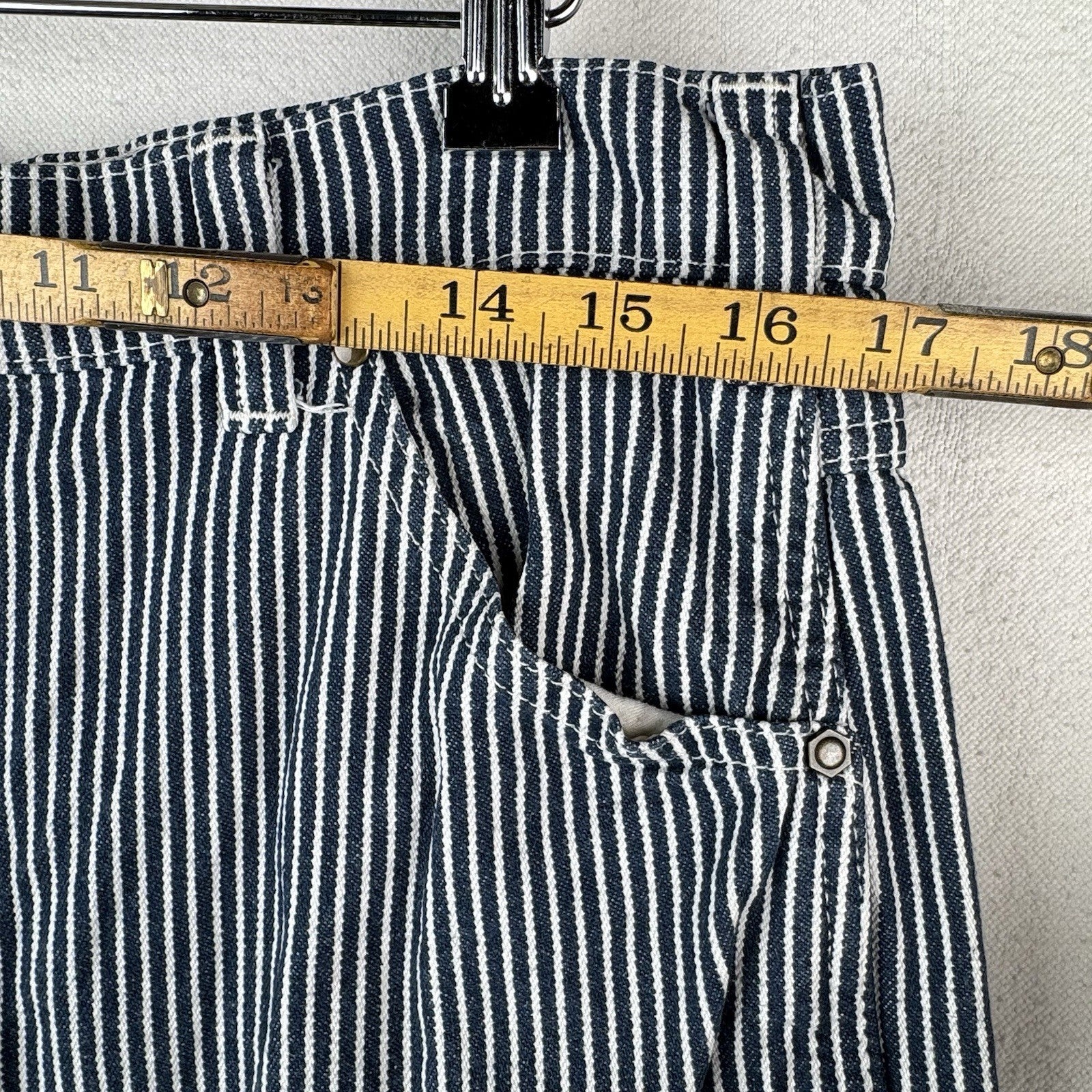 Dickies Painter Pants Men’s 34x32 Hickory Stripe Carpenter Railroad (cuff=7.5”)