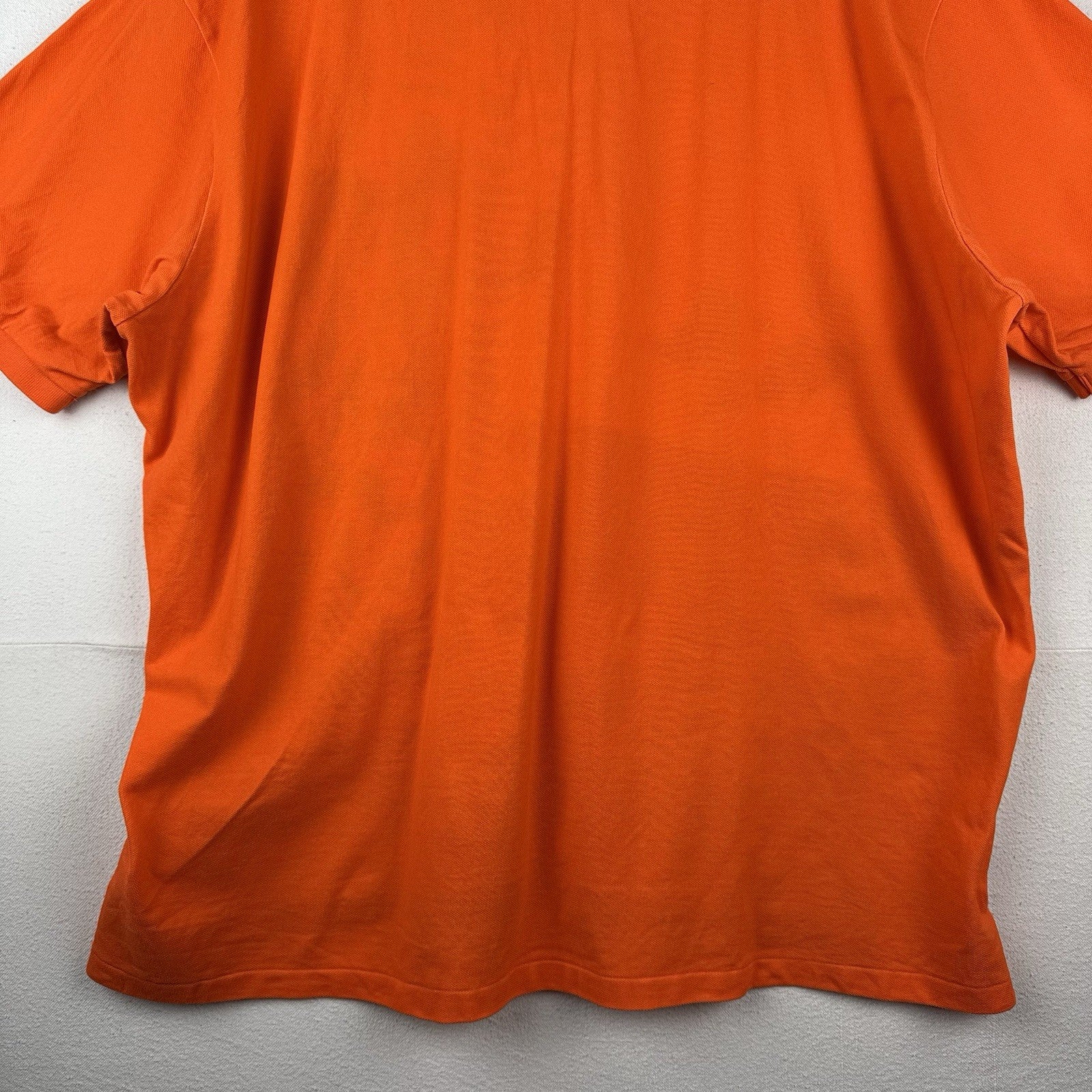 Polo Ralph Lauren Polo Speedboat  Men 4XB Orange Mesh Graphic Polo Shirt