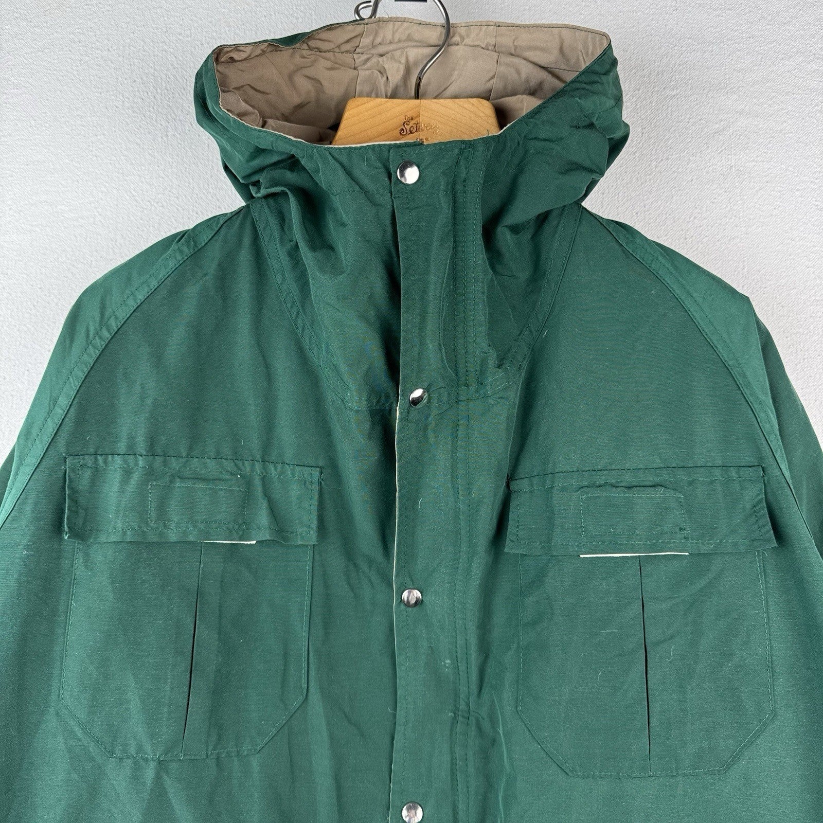 70's Vintage Sierra Designs Men's Medium Pine Green 60/40 Hooded Parka Jacket