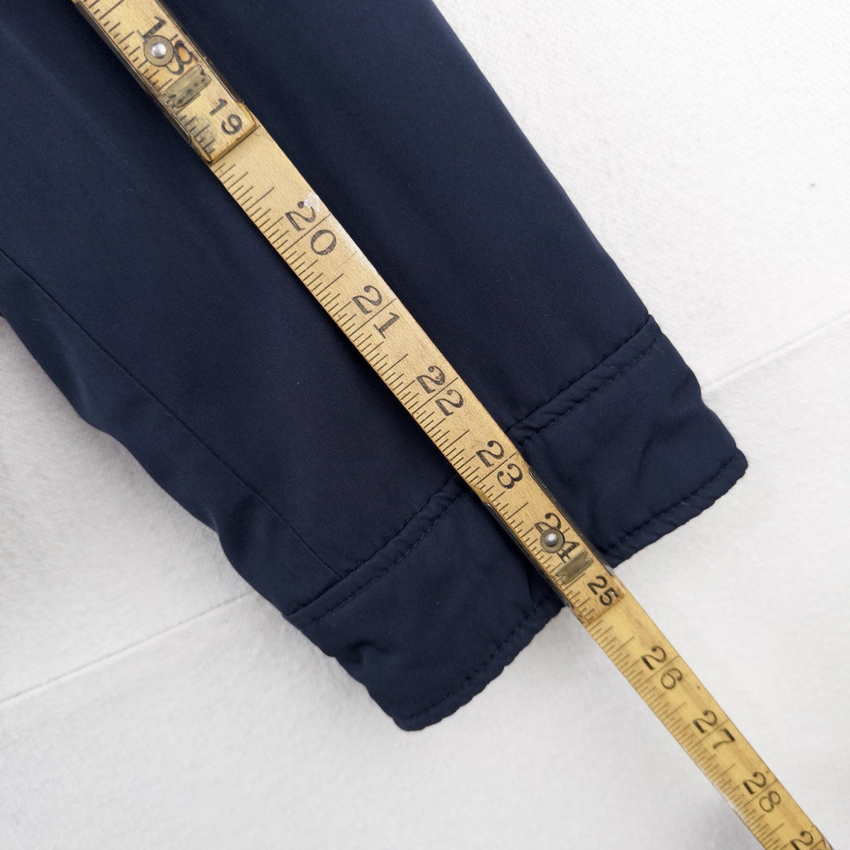 Polo By Ralph Lauren Men’s M Fleece Lined Hooded Nylon Jacket Navy Blue *Read