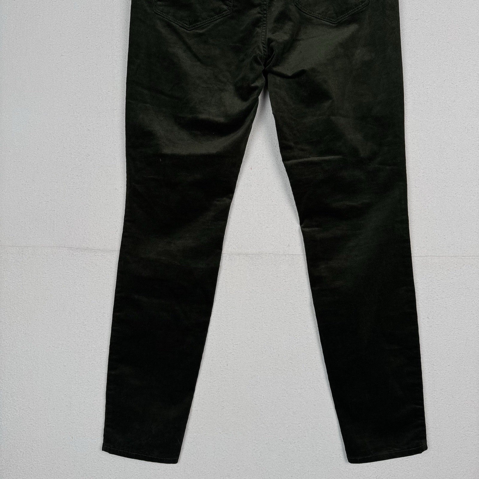NWT Loft Jeans Women’s 10 Corduroy High Rise Skinny Green Button Fly Stretch