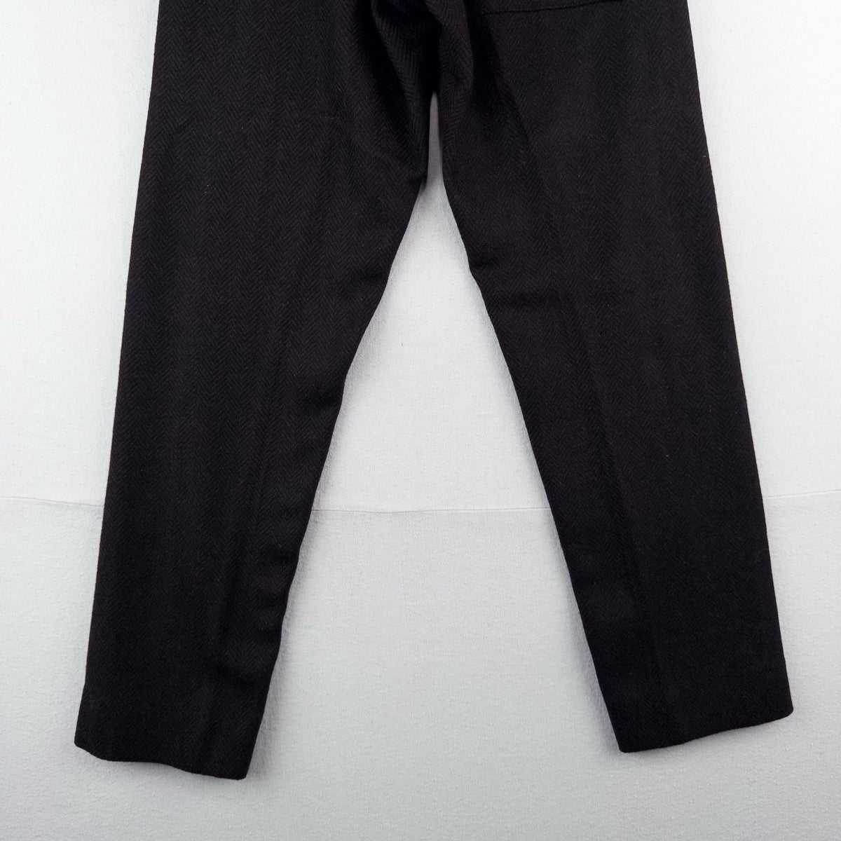 50's Vtg Monarch Mfg Co. Boys Wool Pants 28x28 Brown Herringbone