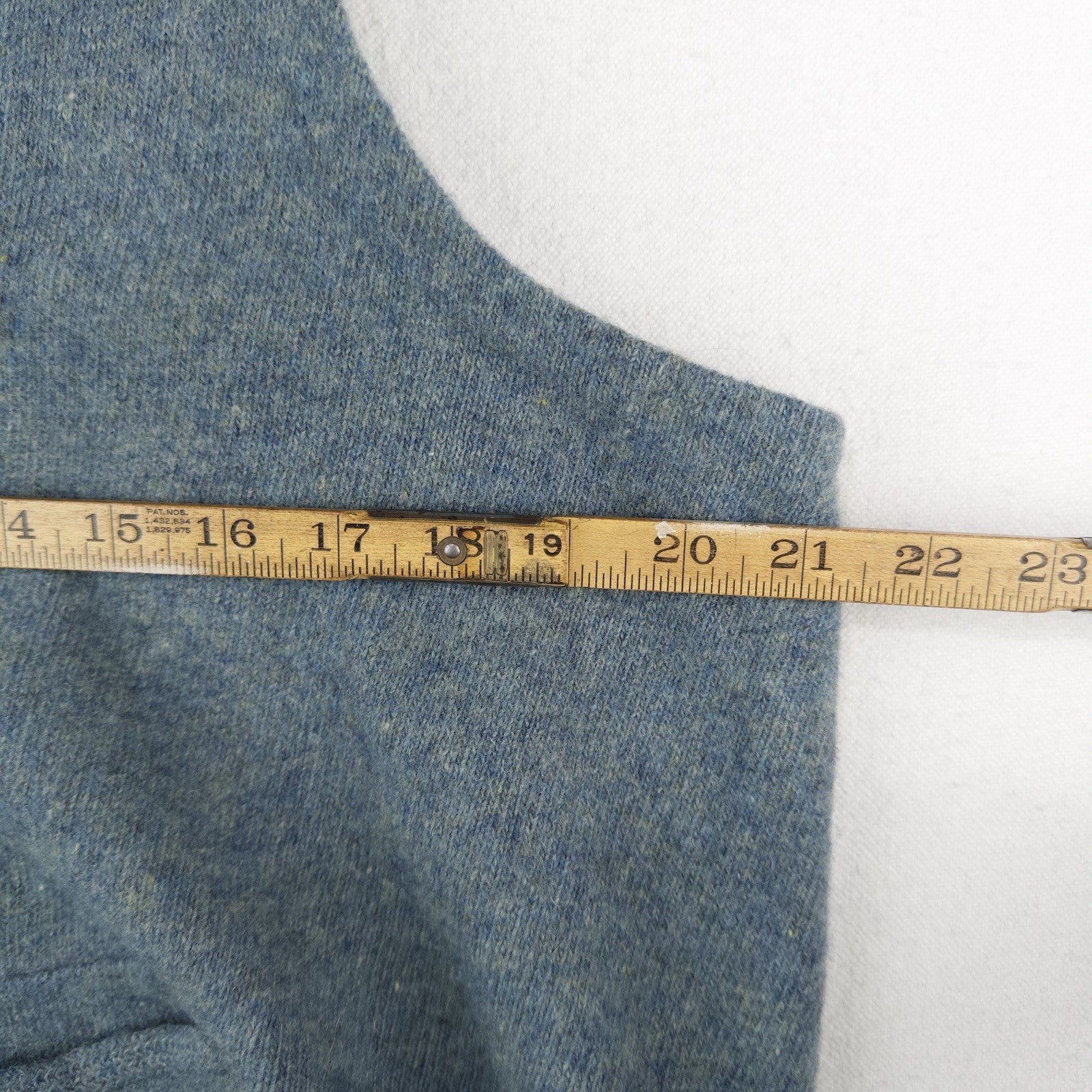 60’s Vintage Rob Scot Men’s XL 100% Lambswool Sweater Vest Blue Green