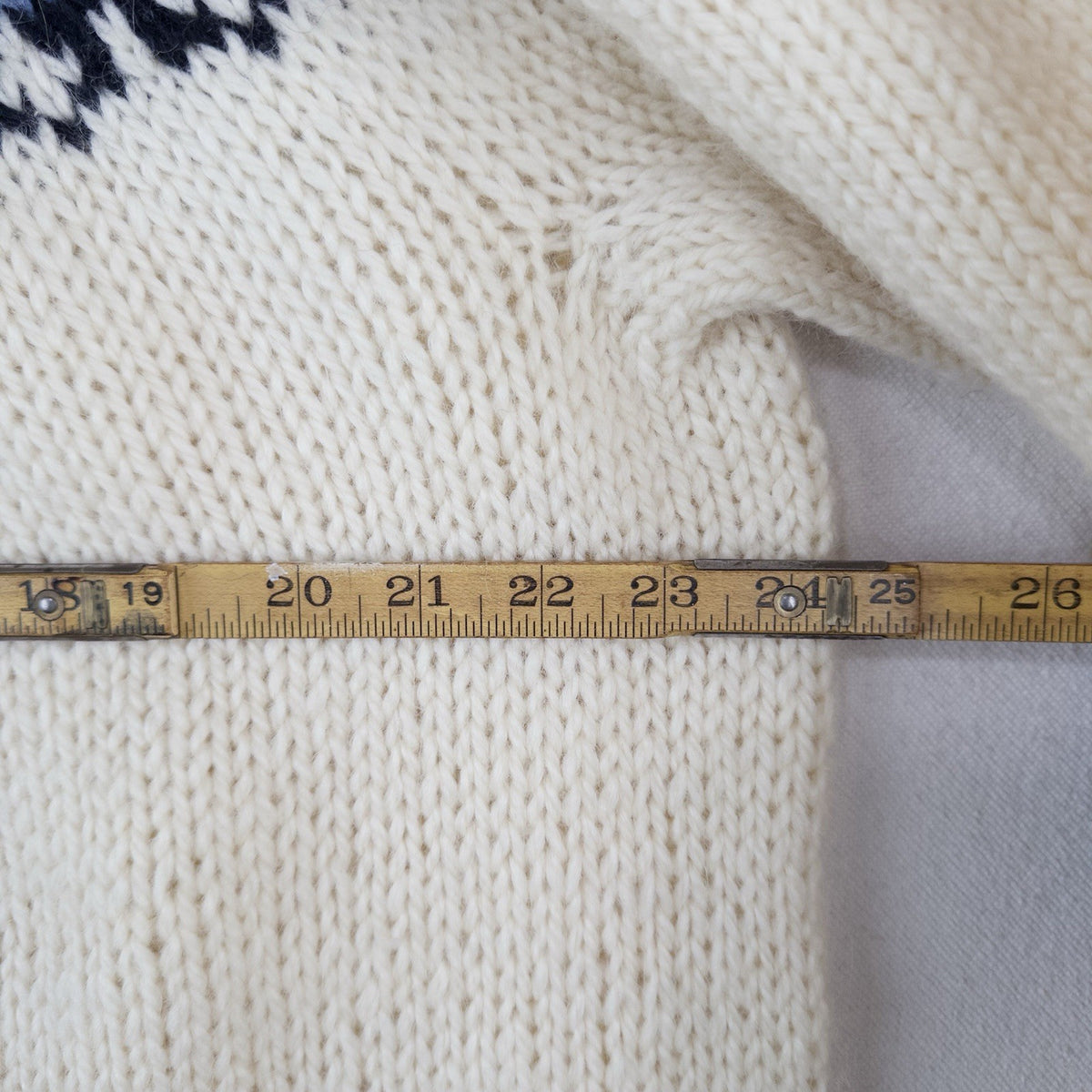 80’s Vtg Stockholm Fair Isle Nordic Yoke Wool Sweater Chunky Denmark Knit Large